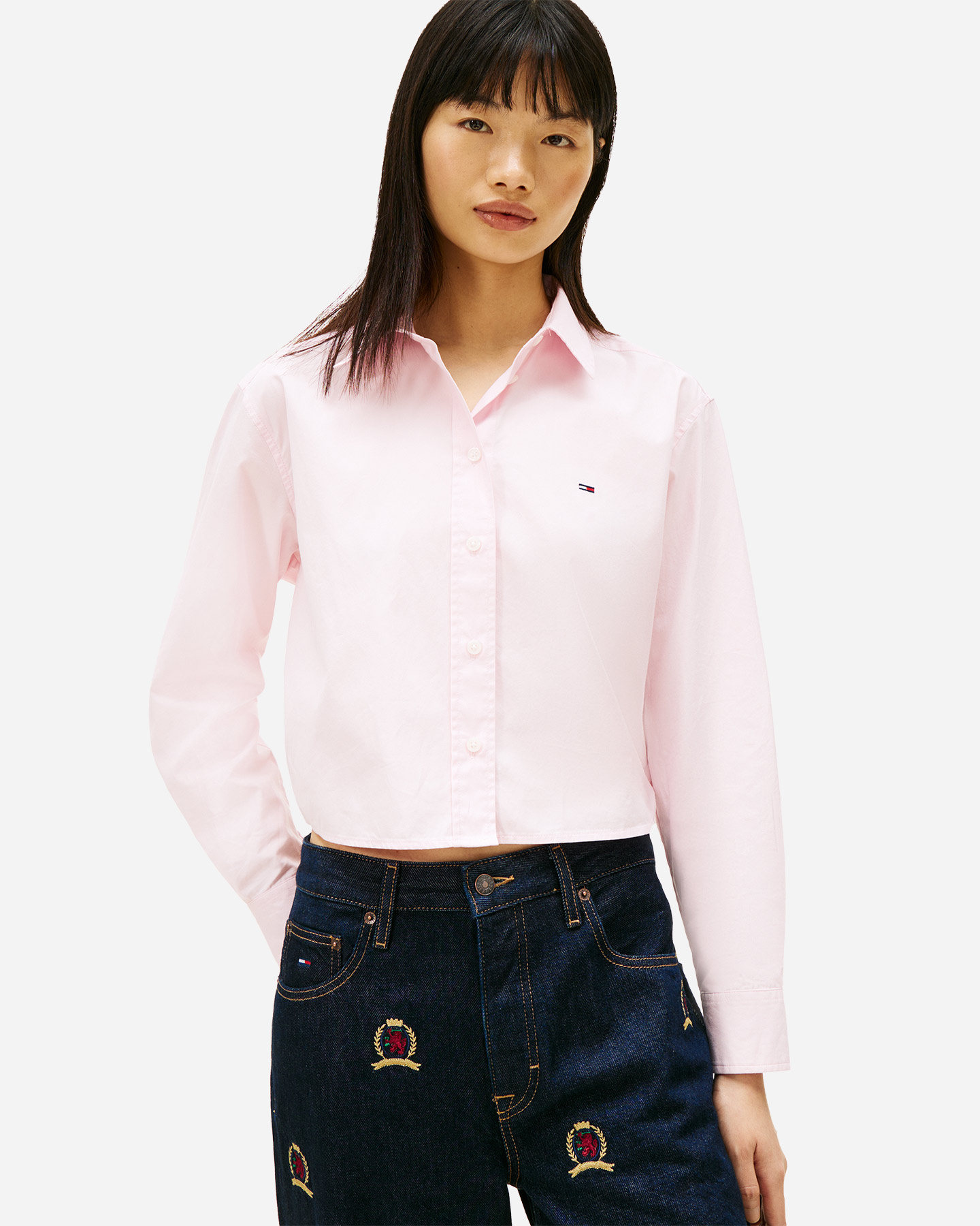 Camicia TOMMY HILFIGER FLAG W - Rosa - 1 | Cisalfa Sport