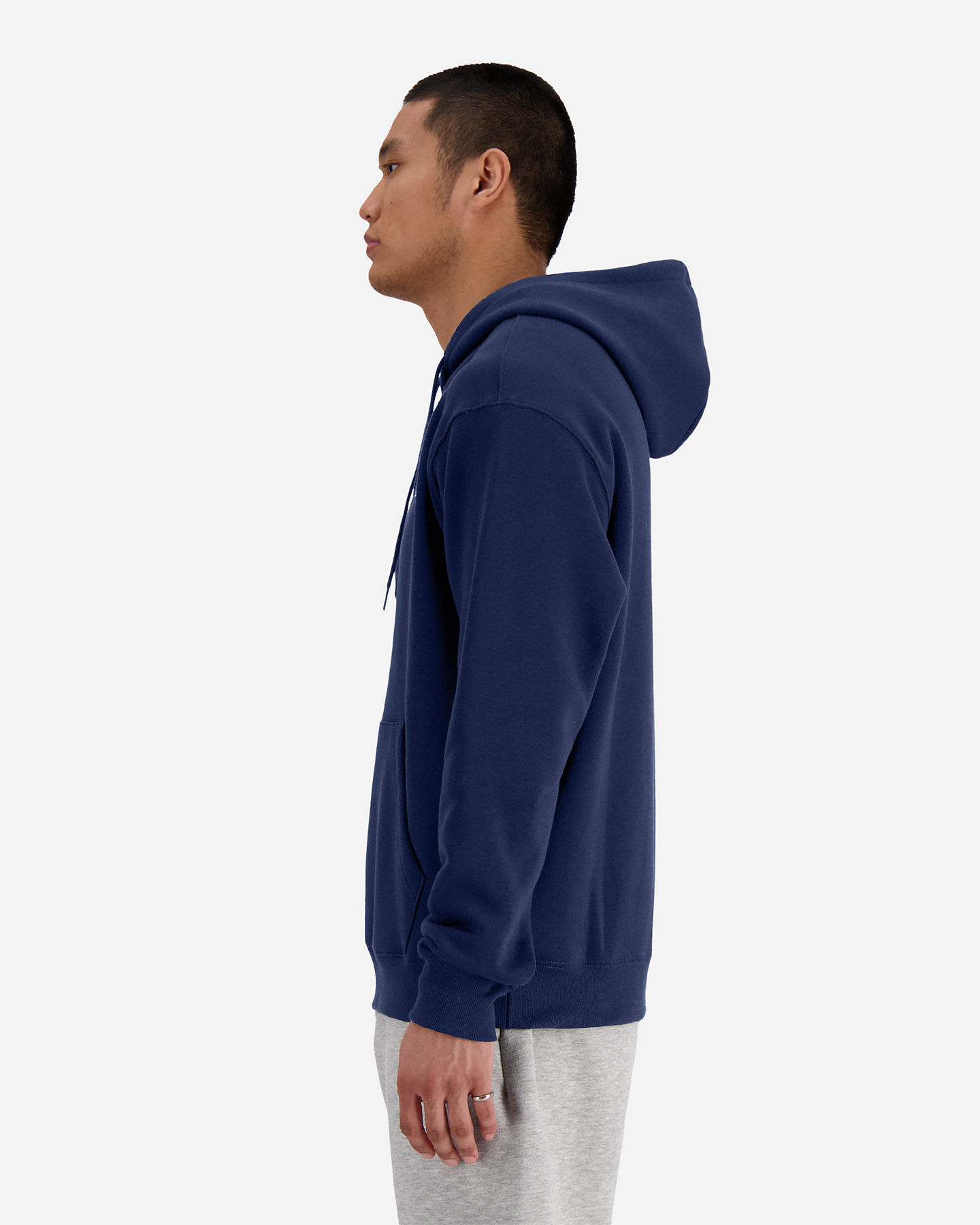 Felpa NEW BALANCE FLC SMALL LOGO ESSENTIAL M - Blu Navy - 1 | Cisalfa Sport