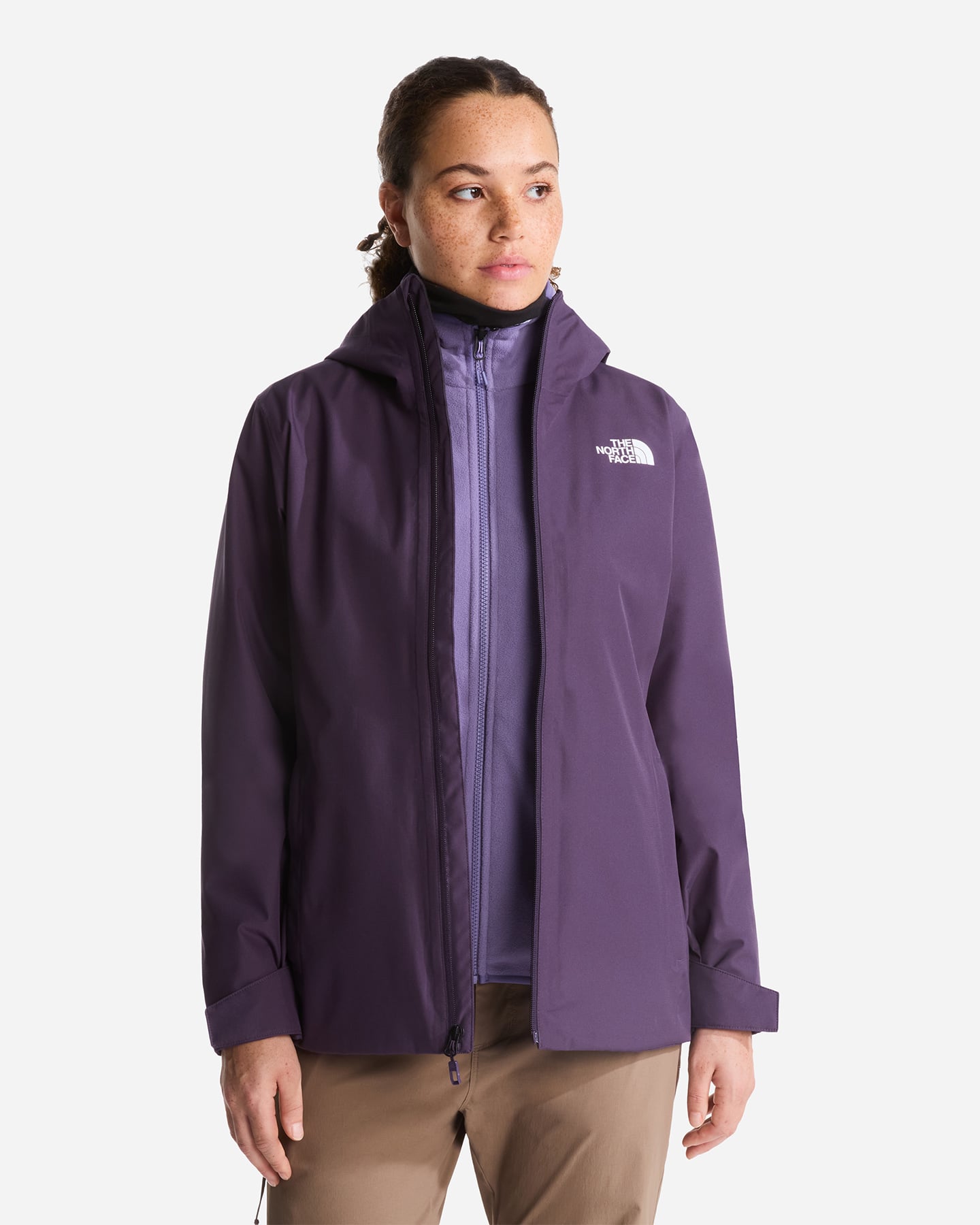Giacca outdoor THE NORTH FACE QUEST MONO TRICLIMATE W - Viola - 3 | Cisalfa Sport