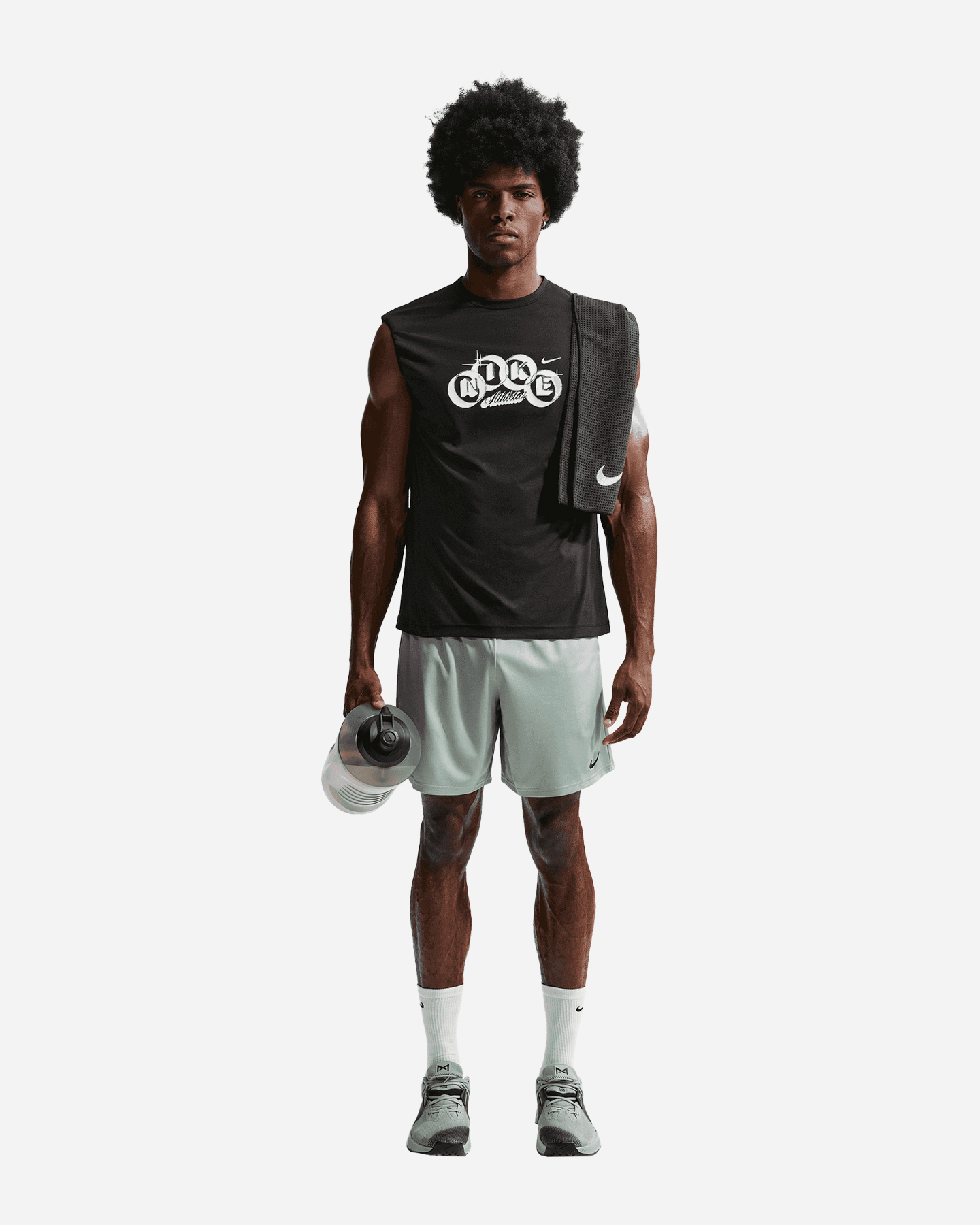 Pantalone training NIKE DRI FIT FLEX SMALL LOGO 7IN M - Verde - 1 | Cisalfa Sport