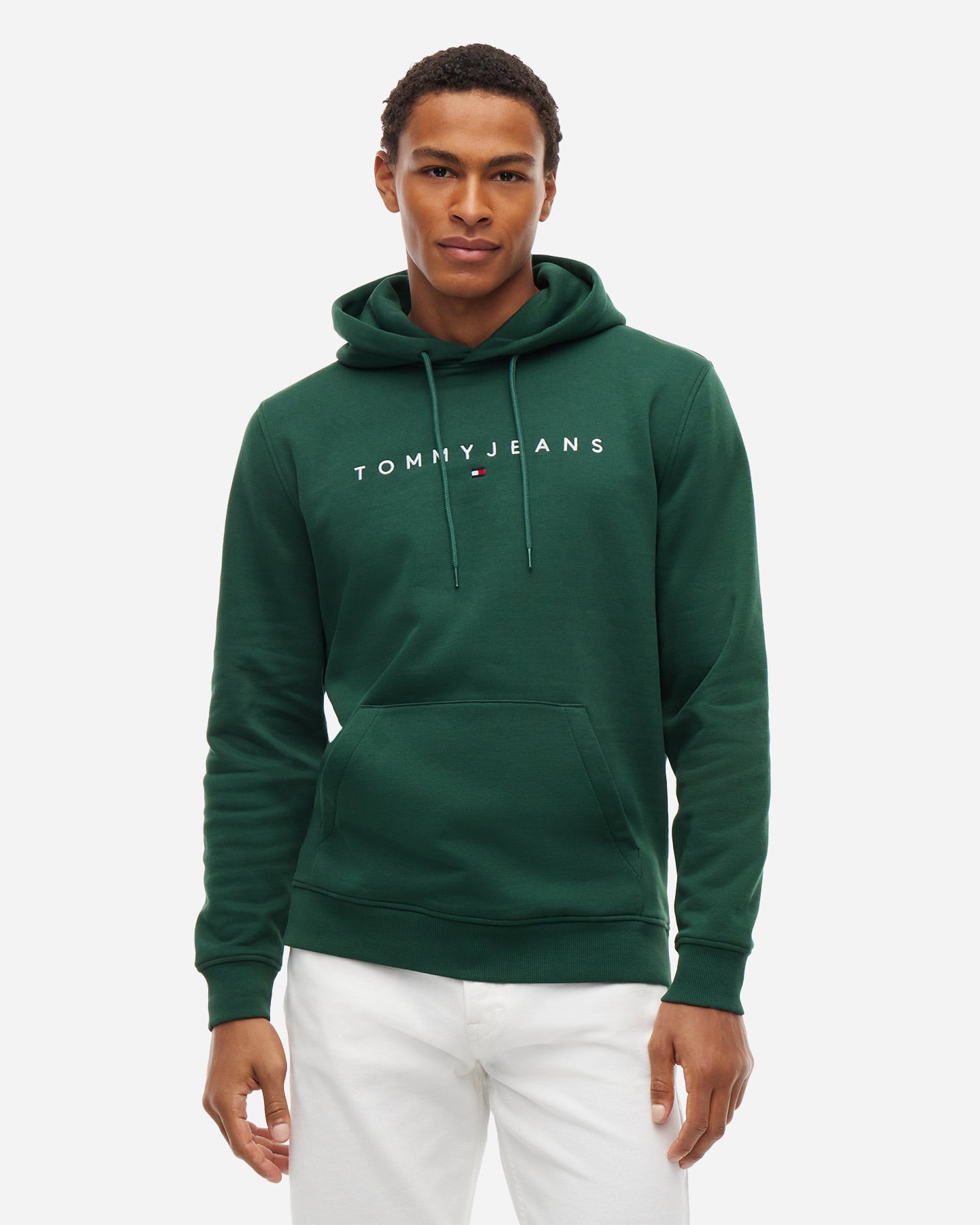 Felpa TOMMY HILFIGER LINEAR LOGO FLEECE M - Verde - 1 | Cisalfa Sport