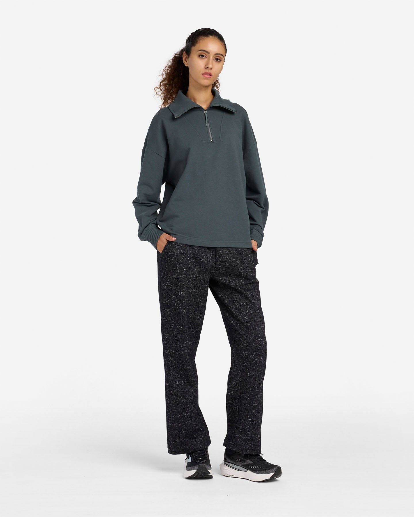 Felpa DACK'S ELEVATED BASIC W - Verde - 4 | Cisalfa Sport