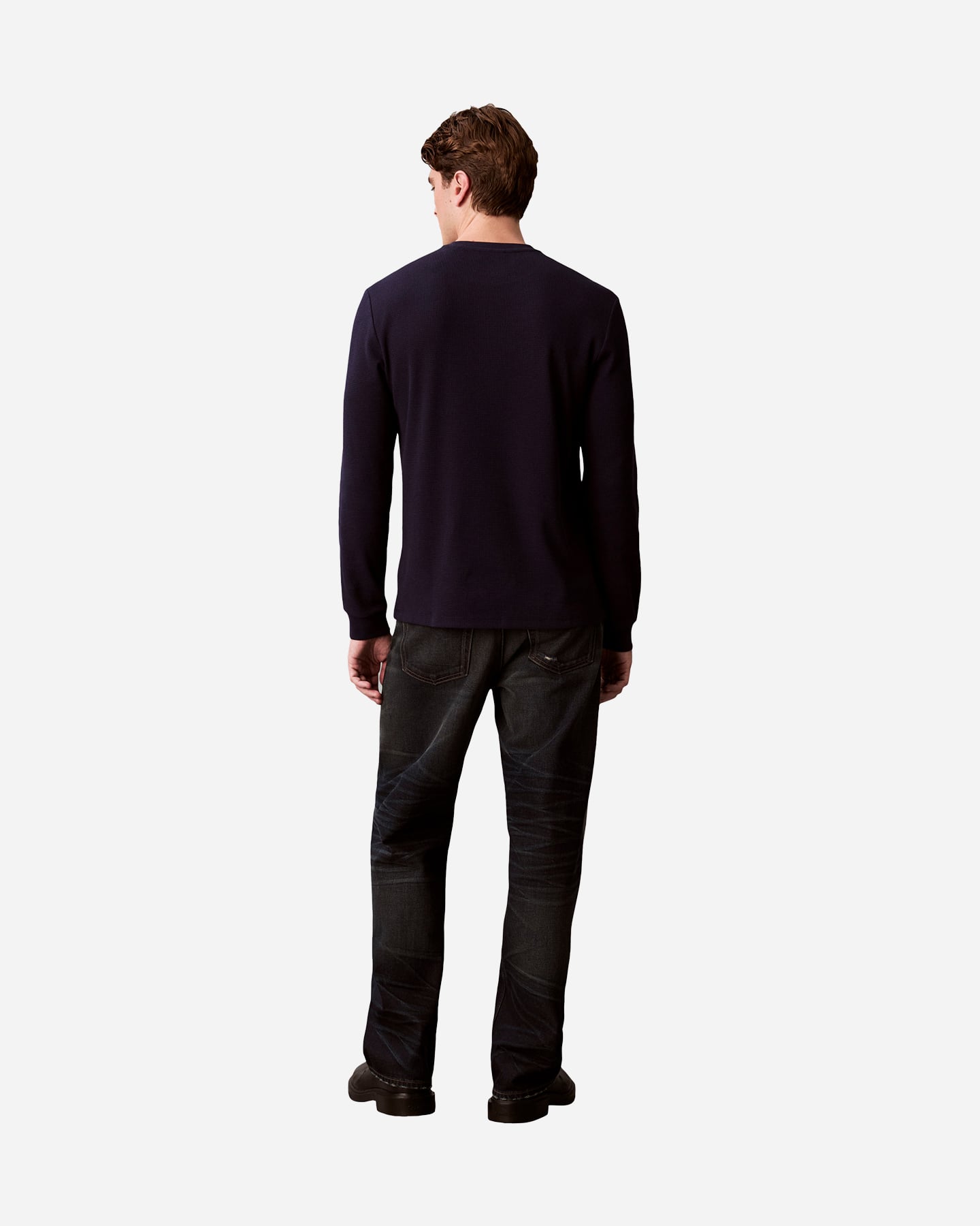 T-shirt CALVIN KLEIN JEANS WAFFLE BADGE M - Blu - 4 | Cisalfa Sport