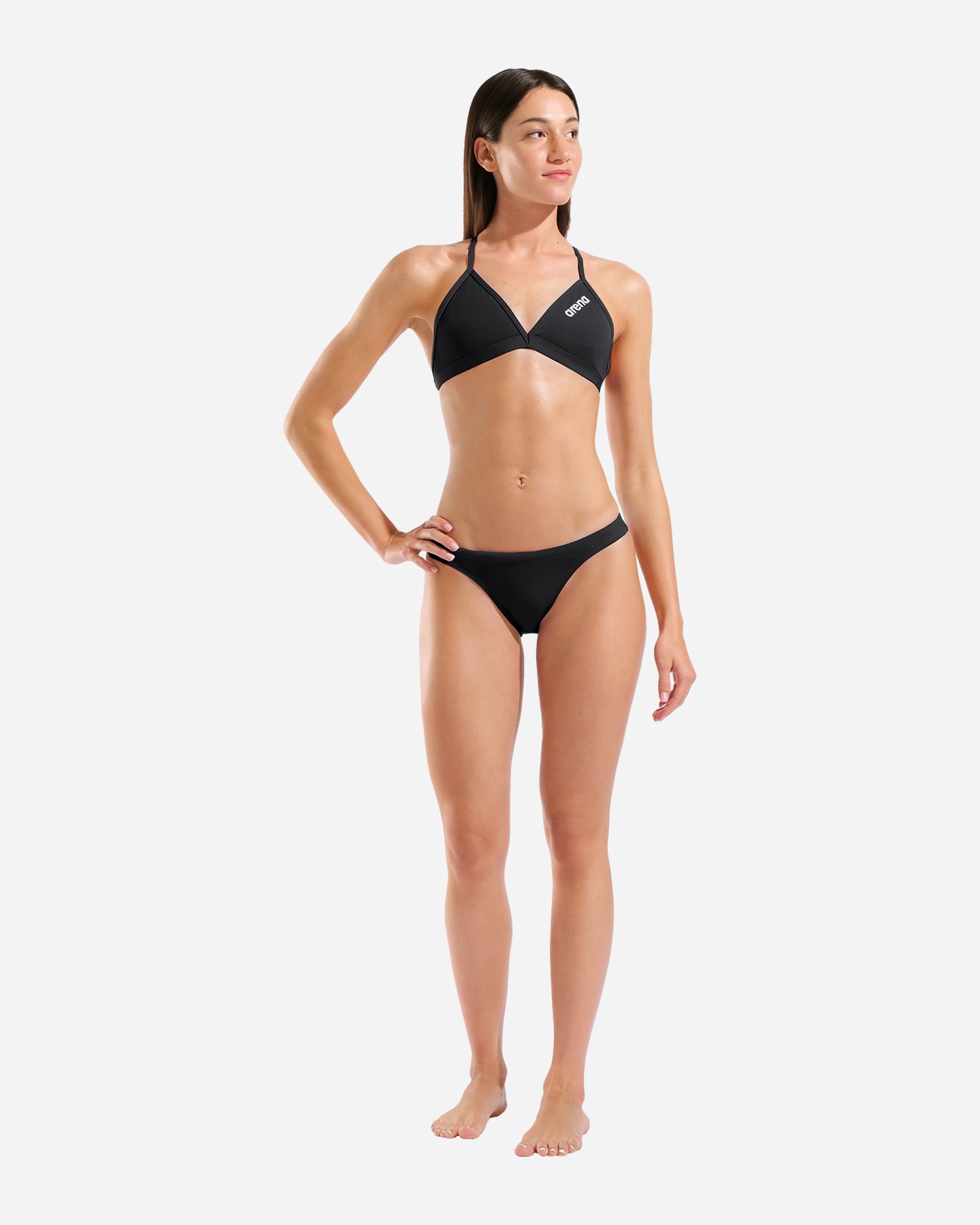 Costume piscina ARENA SOLID TEAM SWIM W - Nero - 3 | Cisalfa Sport