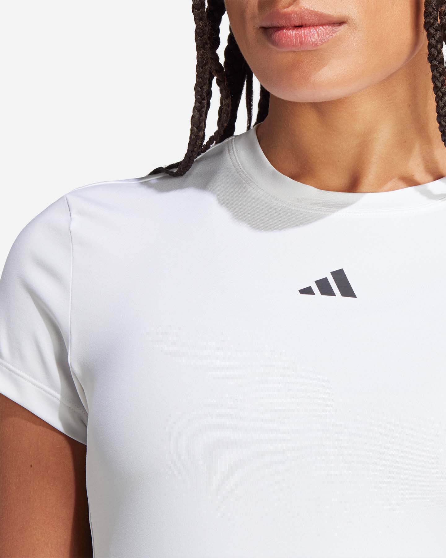 T-shirt training ADIDAS 3STRIPES W - Bianco - 4 | Cisalfa Sport
