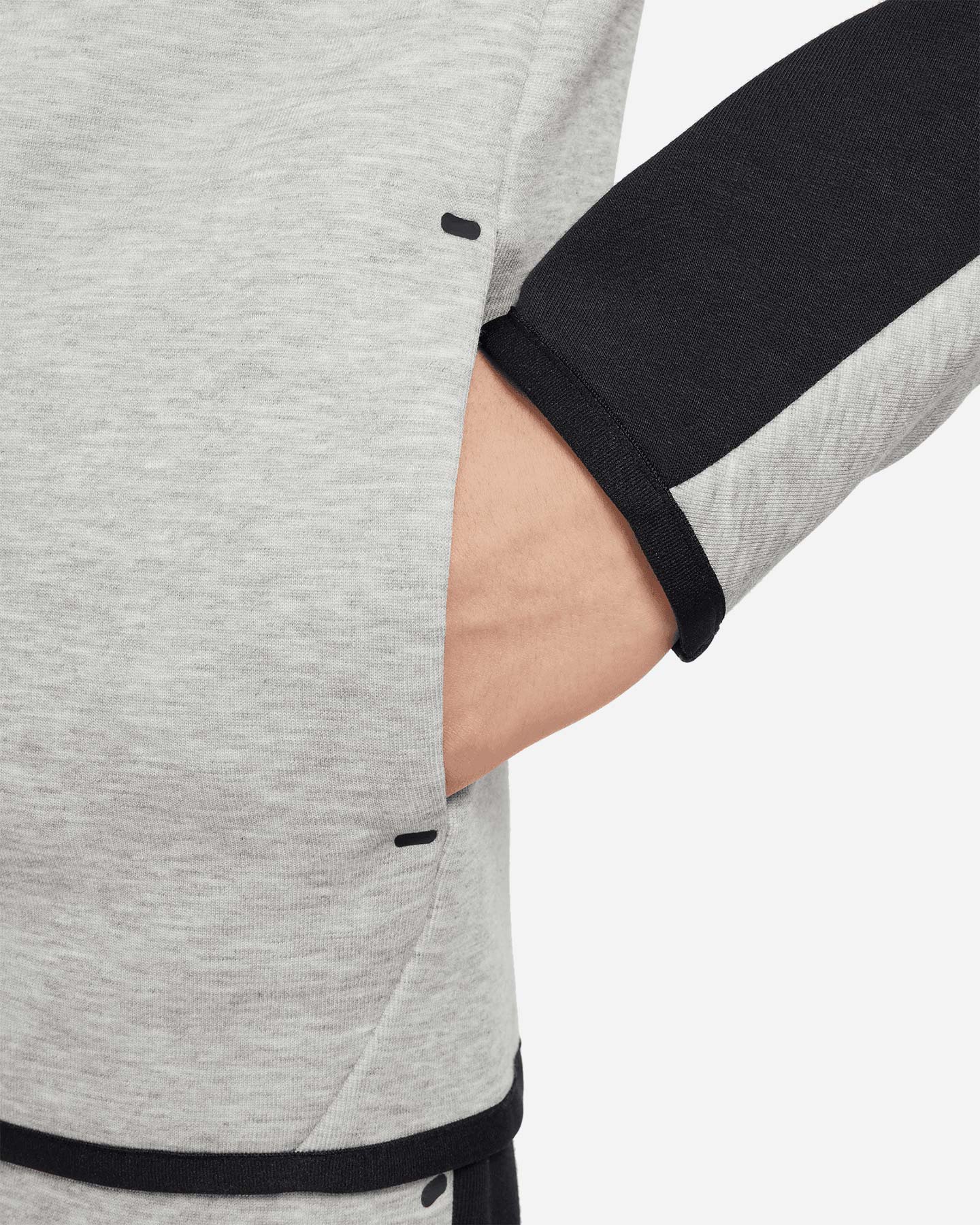 Felpa NIKE TECH FLEECE 2 JR - Grigio - 5 | Cisalfa Sport