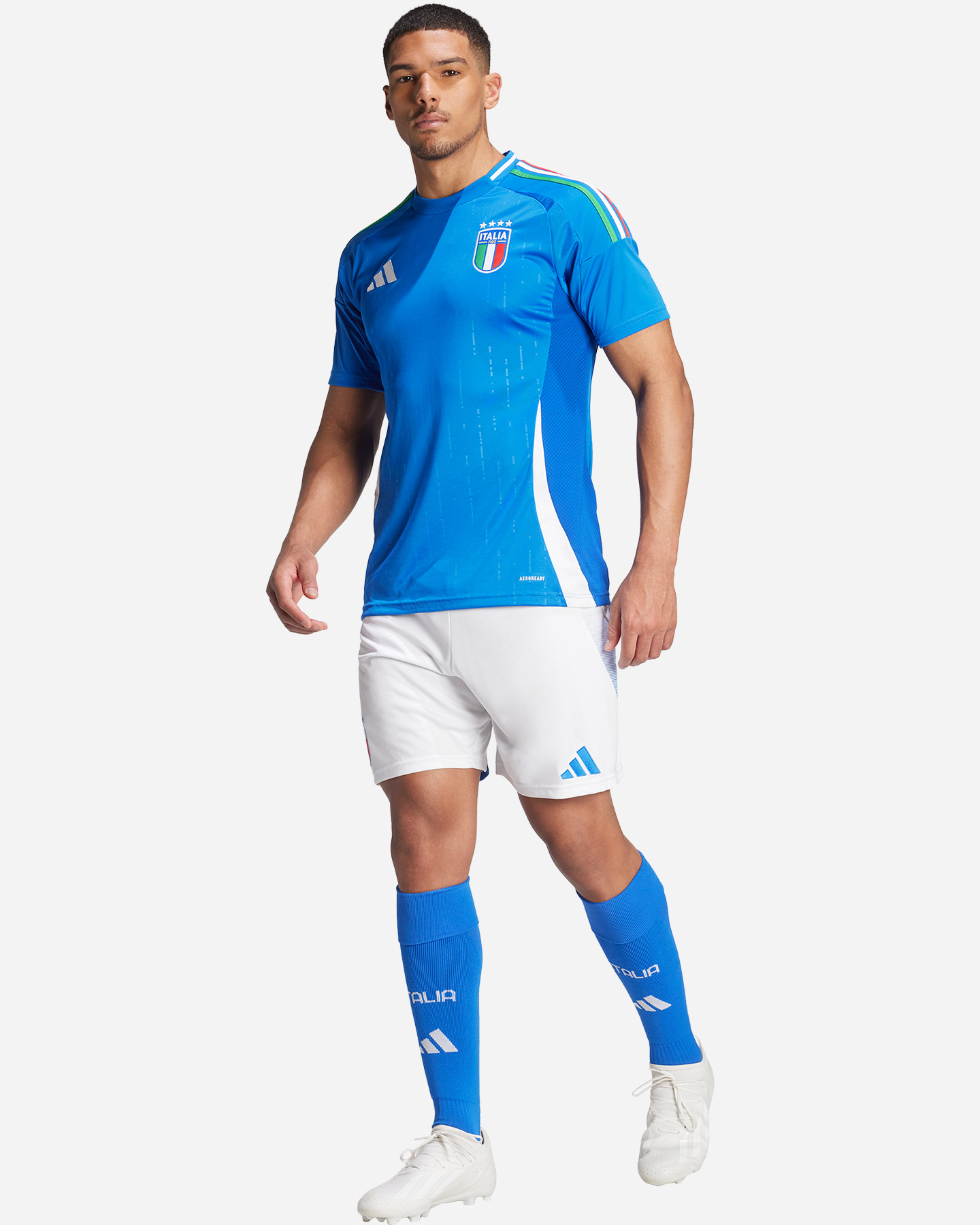 Pantaloncini calcio ufficiali ADIDAS ITALIA FIGC HOME M - Bianco - 4 | Cisalfa Sport