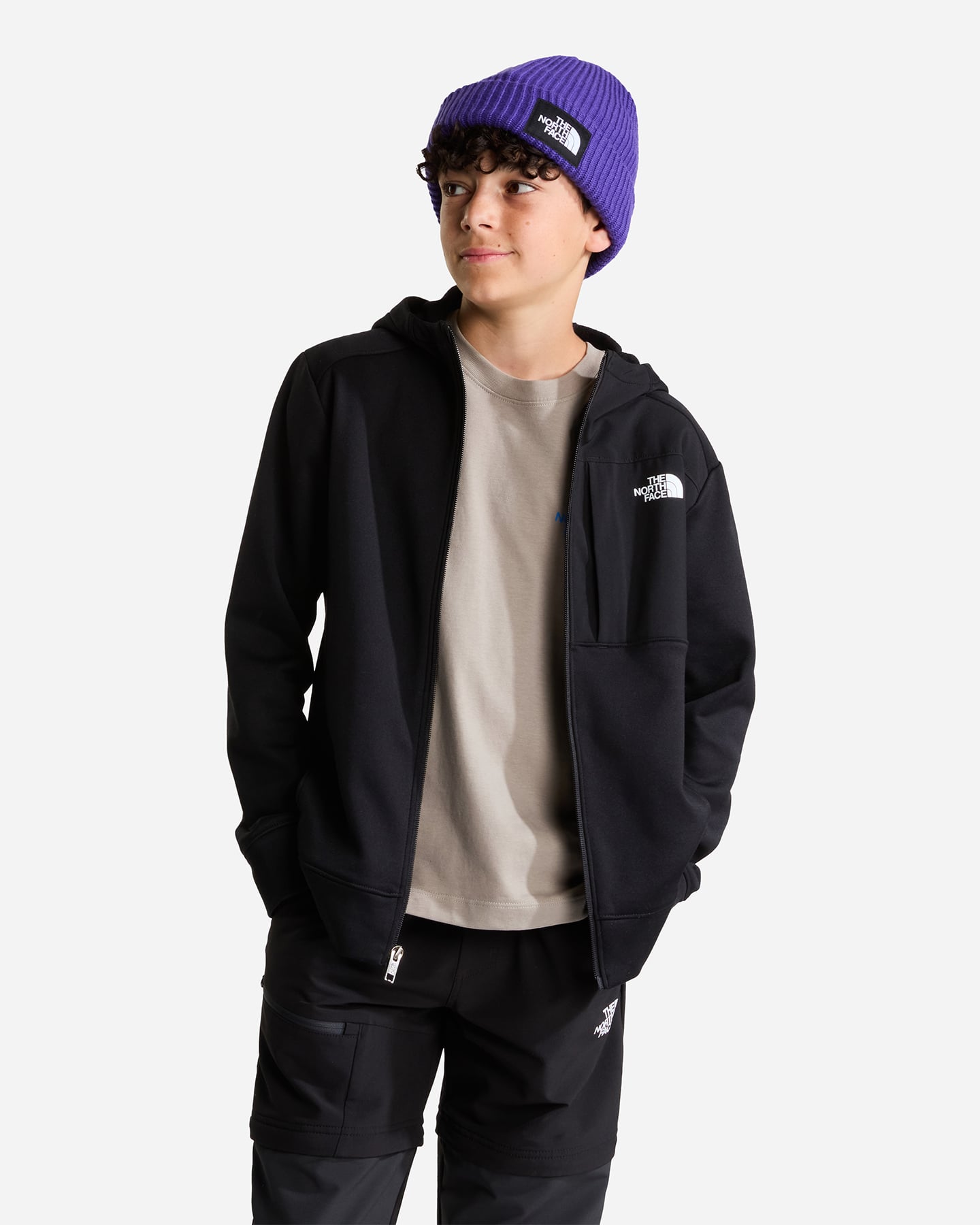 Felpa THE NORTH FACE PERFORMANCE JR - Nero - 3 | Cisalfa Sport