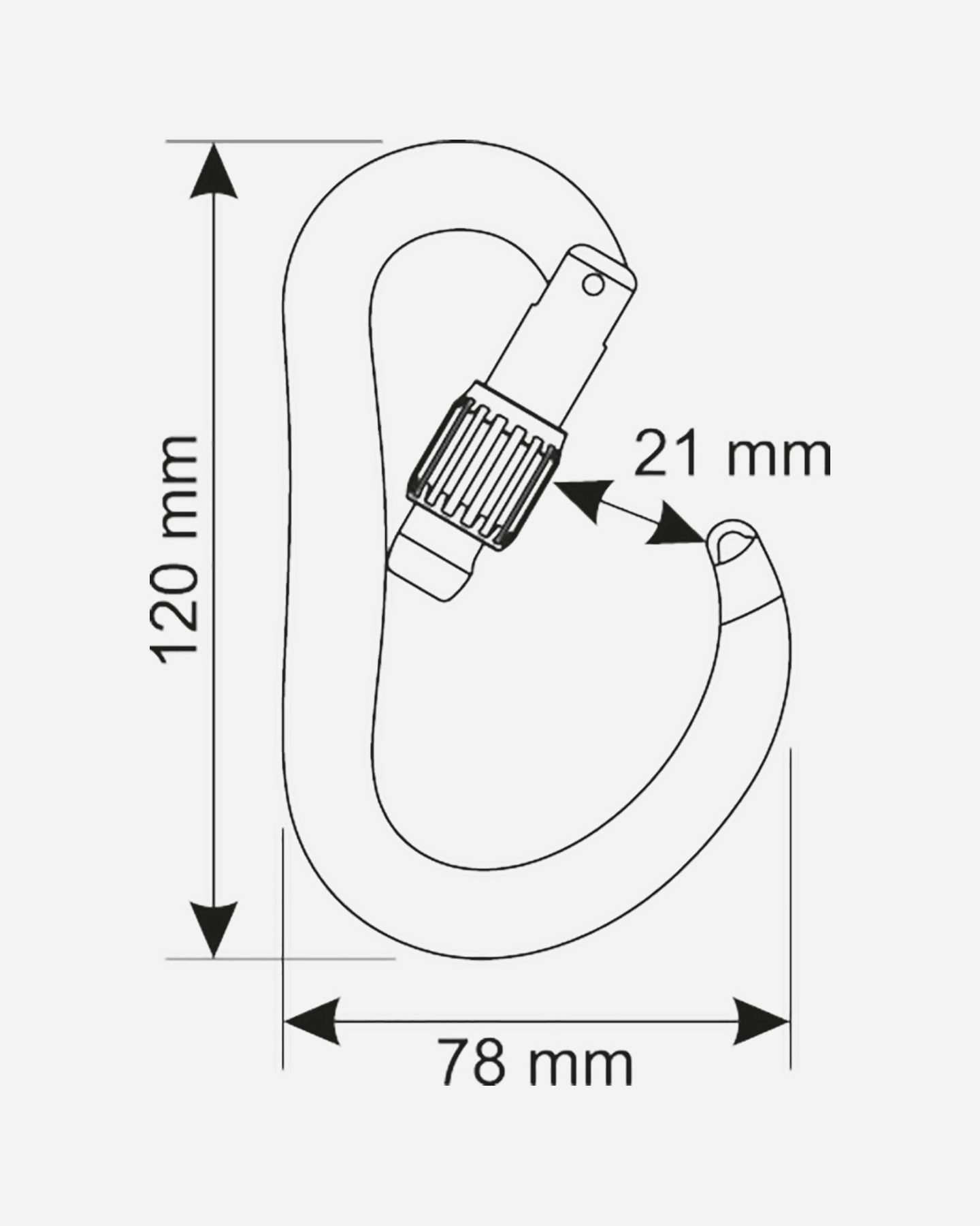 Moschettone CAMP ATOM LOCK  - Blu - 4 | Cisalfa Sport