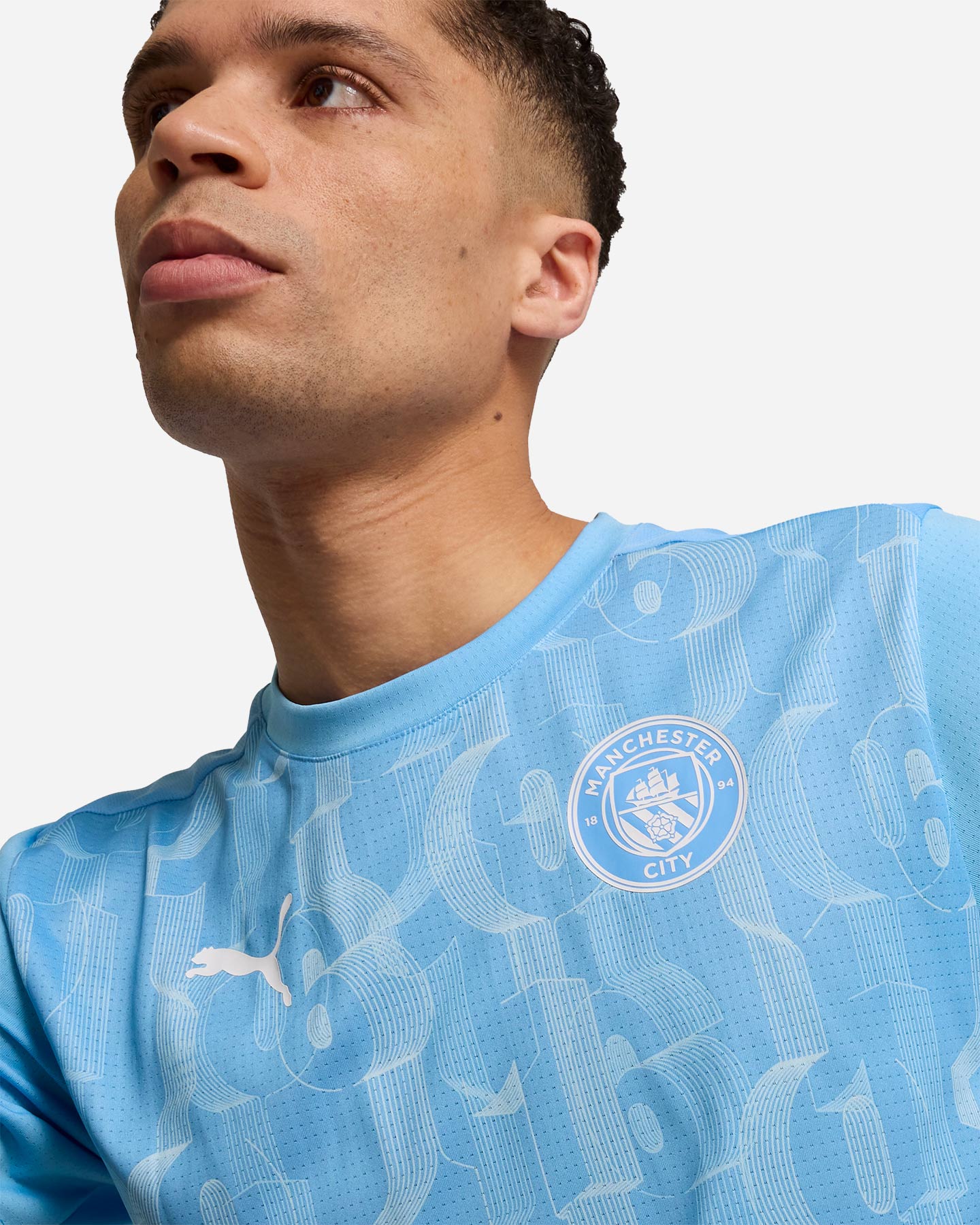 Abbigliamento calcio ufficiale PUMA MANCHESTER CITY PREMATCH 24-25 M - Azzurro - 4 | Cisalfa Sport