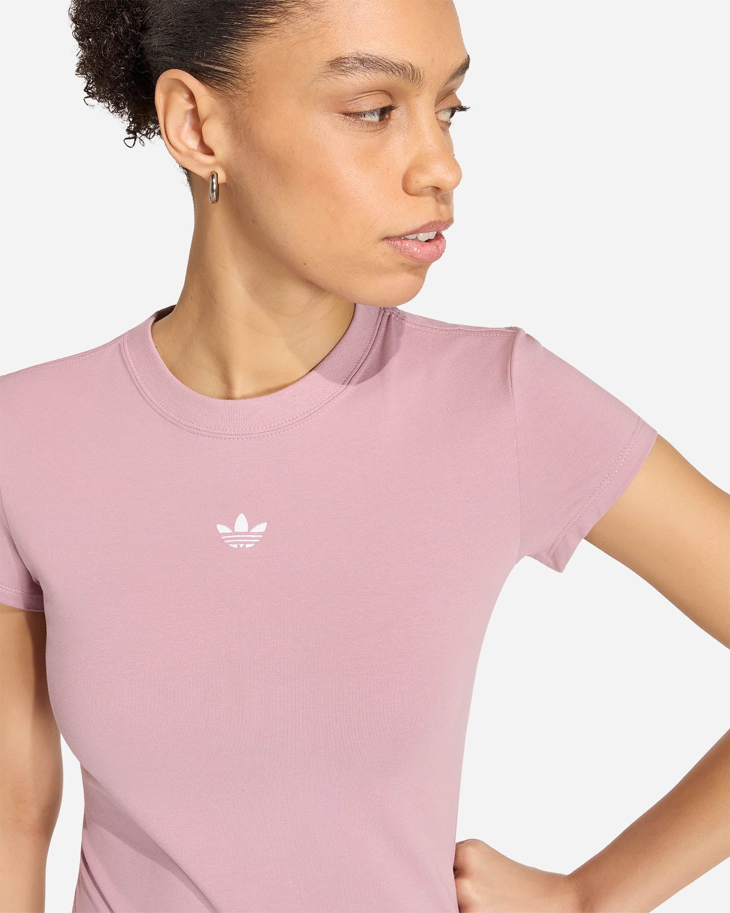 T-shirt ADIDAS ESSENTIAL W - Rosa - 4 | Cisalfa Sport