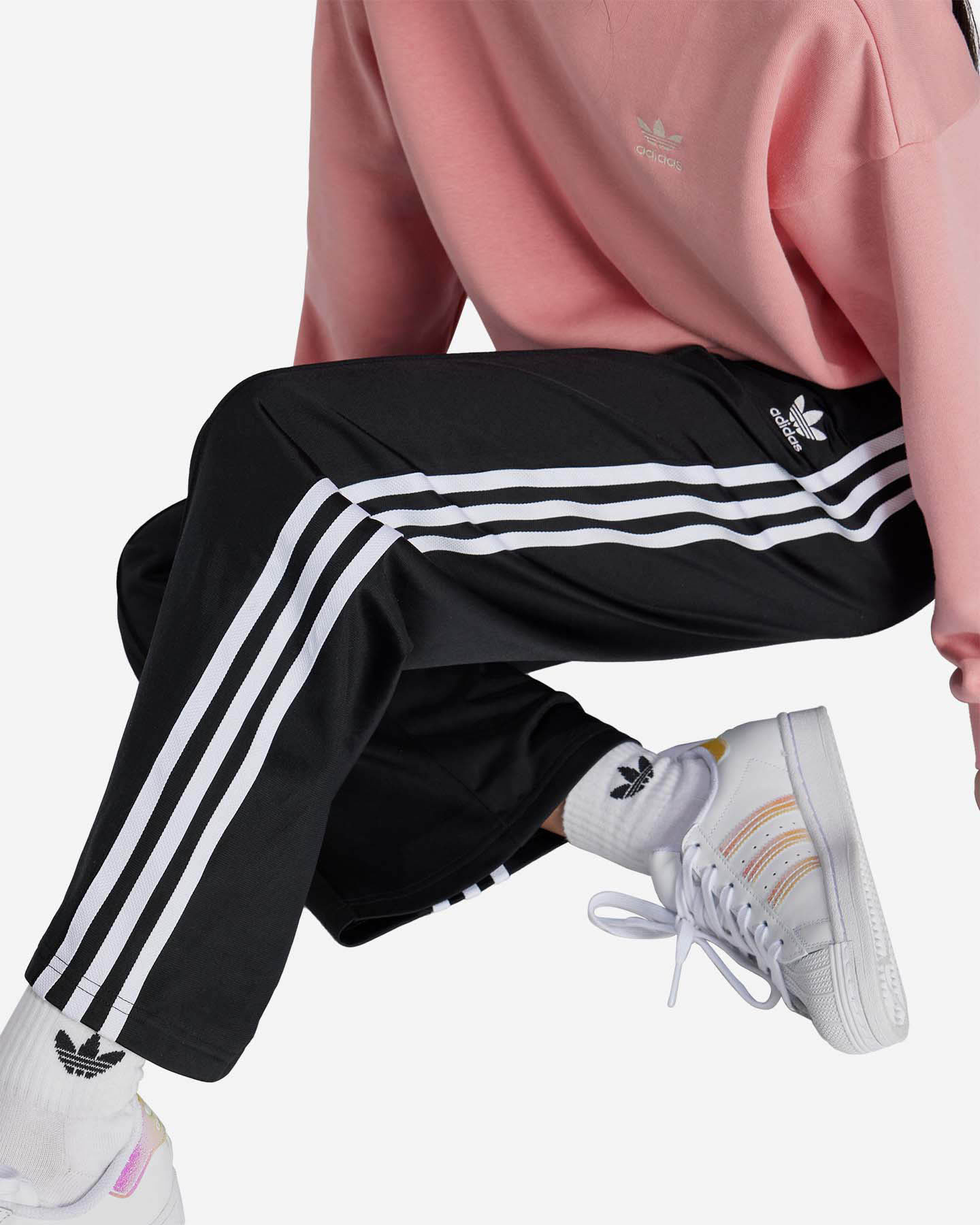 Pantalone ADIDAS WIDE JR - Nero - 4 | Cisalfa Sport