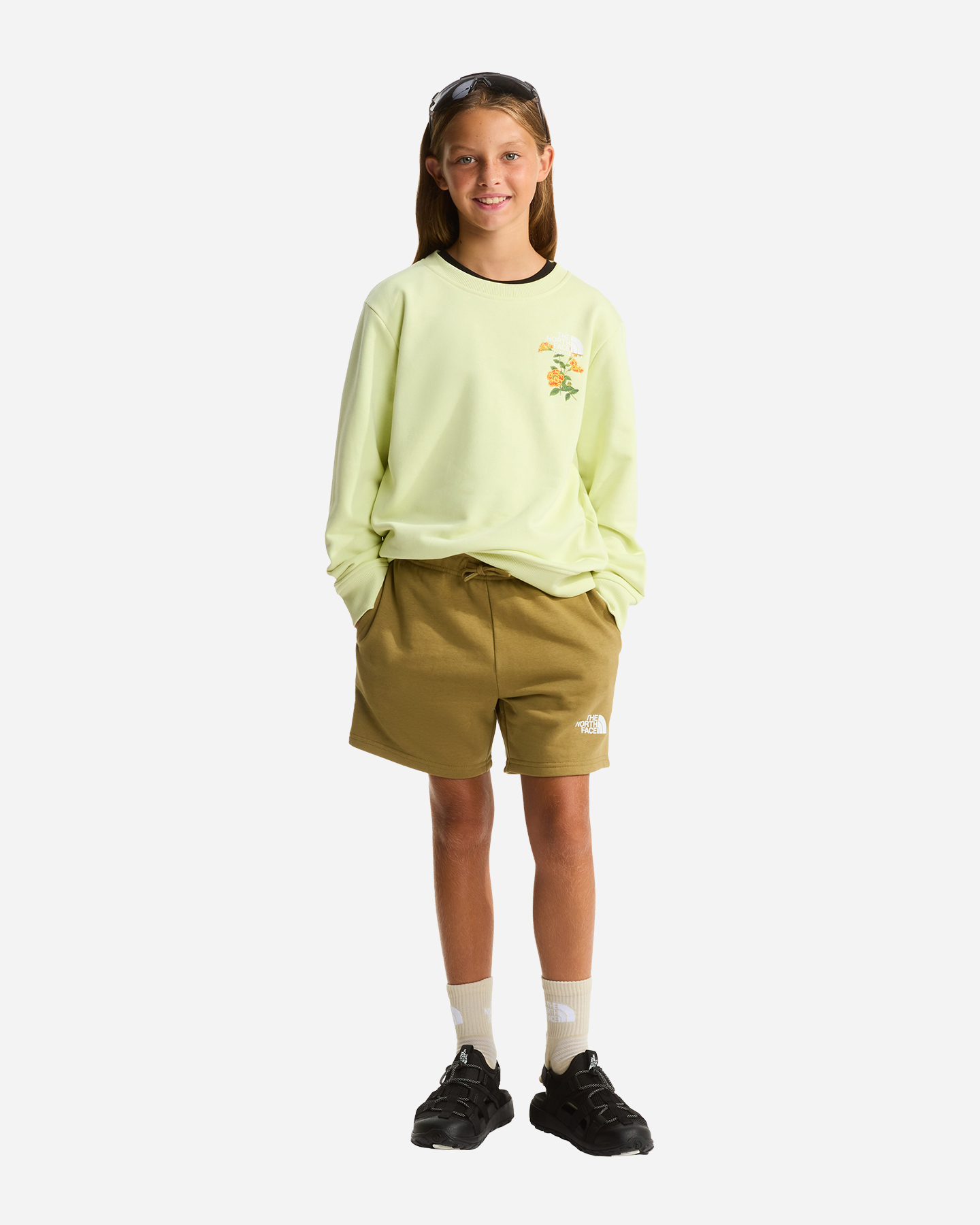 Felpa THE NORTH FACE FLORA JR - Giallo - 5 | Cisalfa Sport