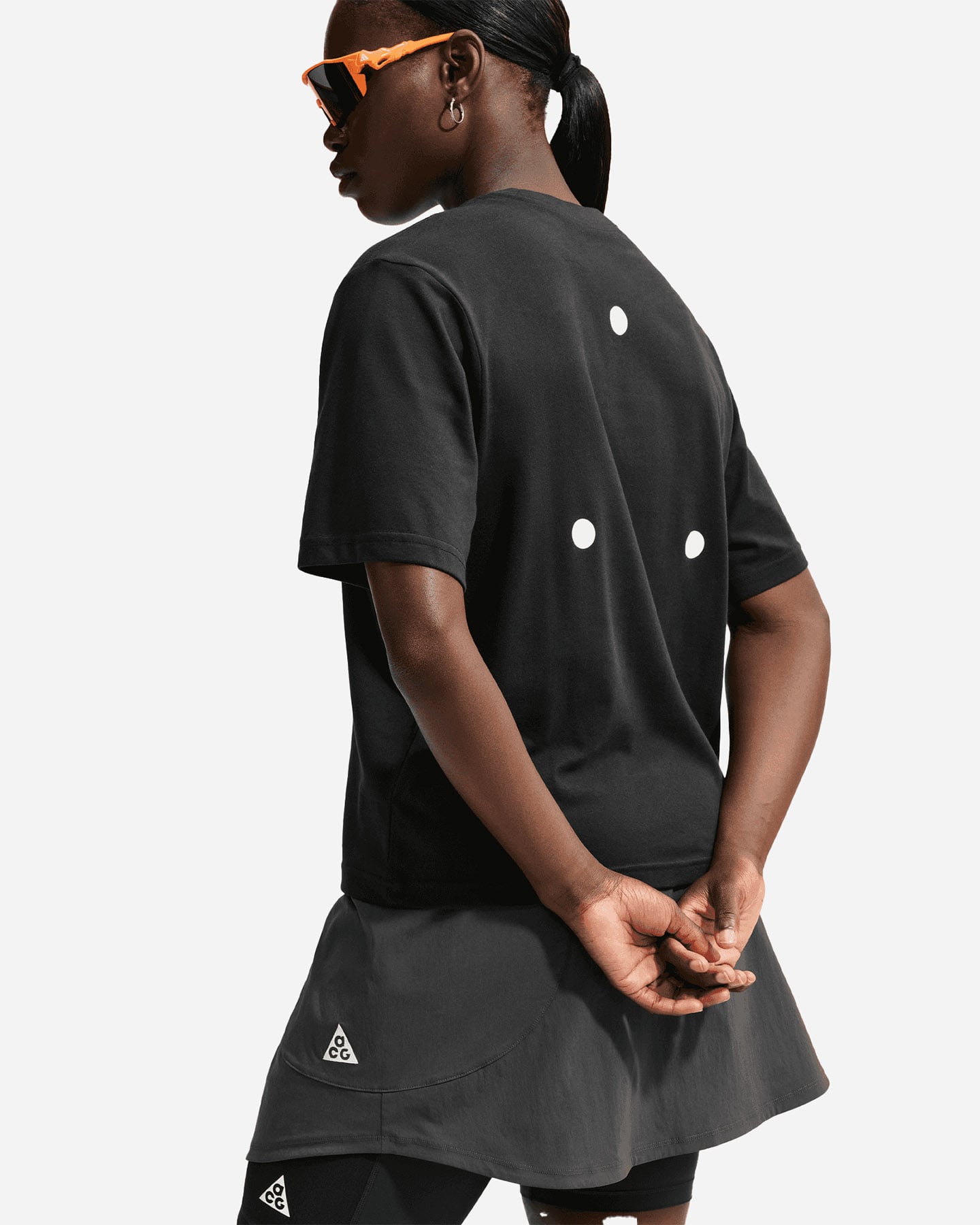 T-shirt running NIKE ACG TRAIL W - Nero - 5 | Cisalfa Sport