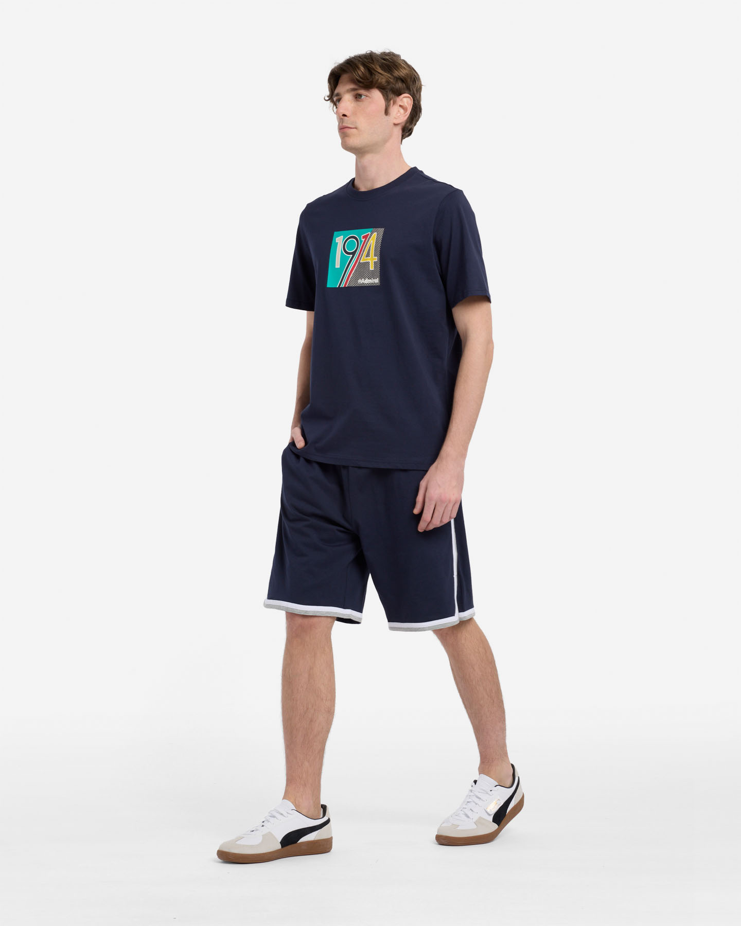 T-shirt ADMIRAL ESSENTIAL COLLEGE M - Blu Navy - 4 | Cisalfa Sport