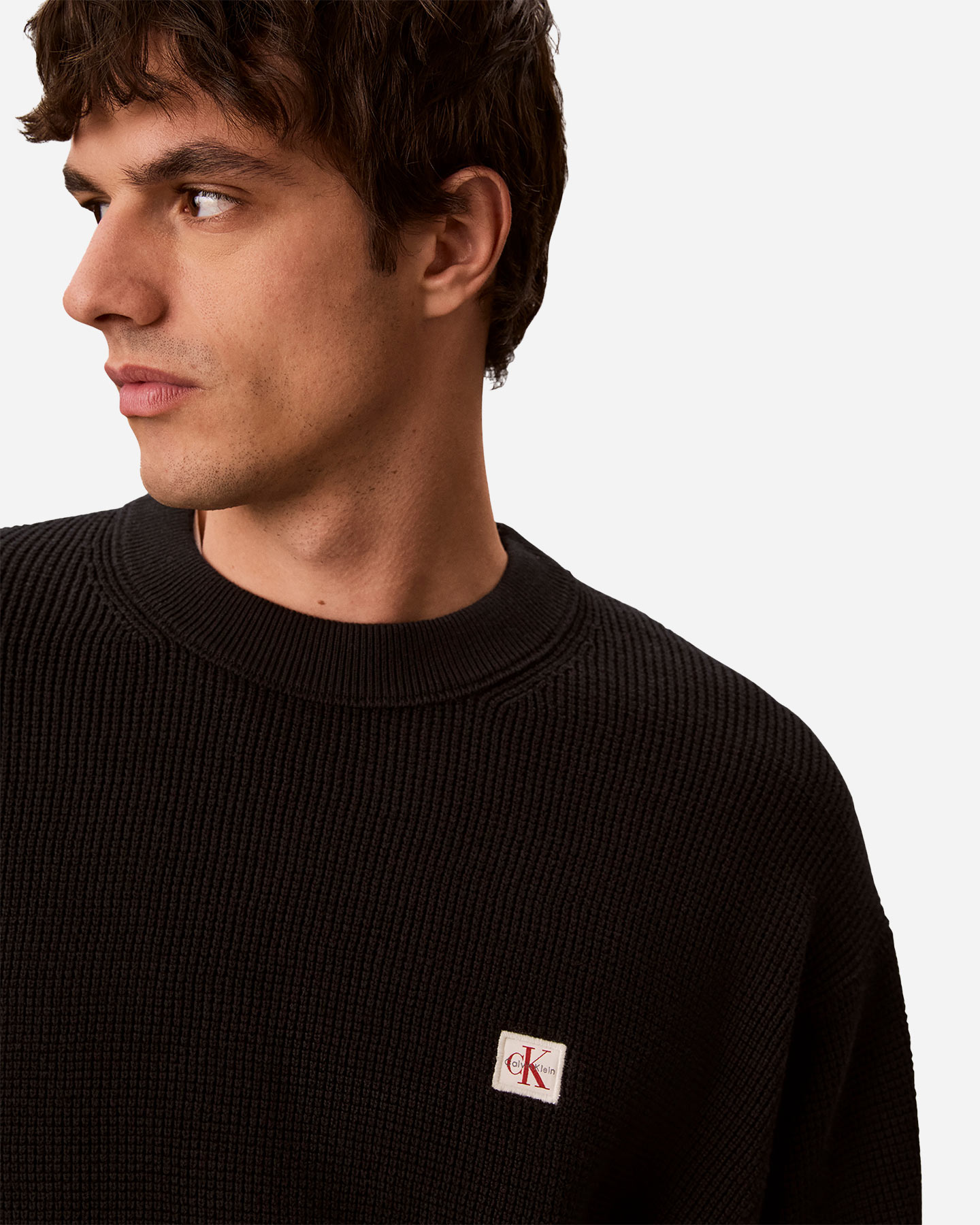 Camicia CALVIN KLEIN JEANS WAFFLE BADGE M - Nero - 5 | Cisalfa Sport