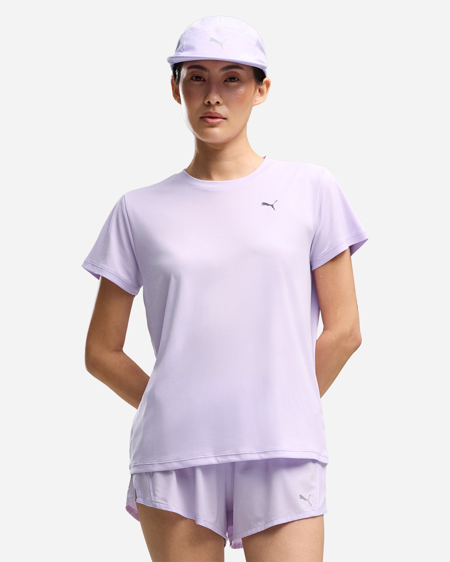 T-shirt running PUMA RUN NITRO GRAPHIC W - Viola - 2 | Cisalfa Sport