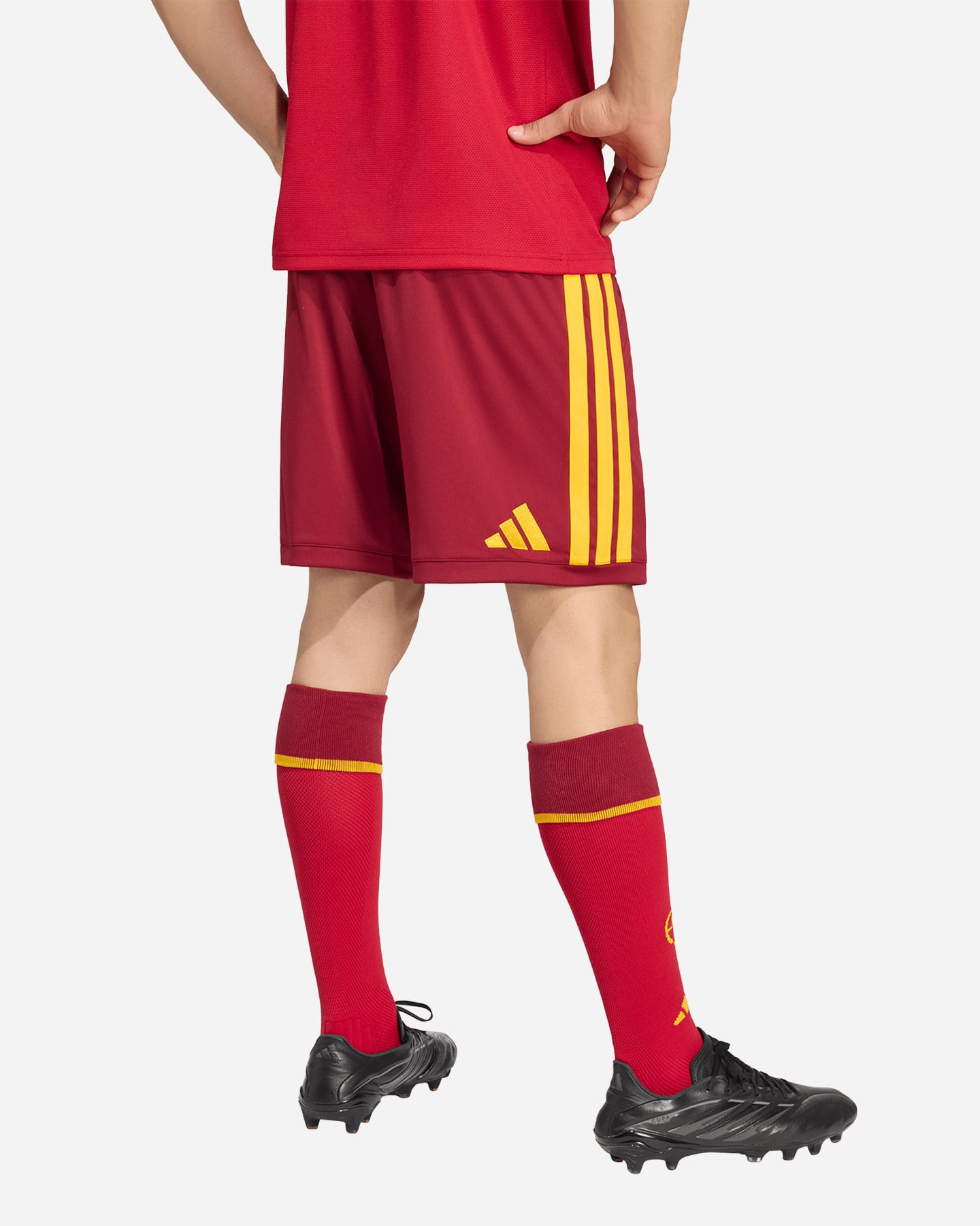Pantaloncini calcio ufficiali ADIDAS AS ROMA HOME 26-27 M - Rosso - 3 | Cisalfa Sport
