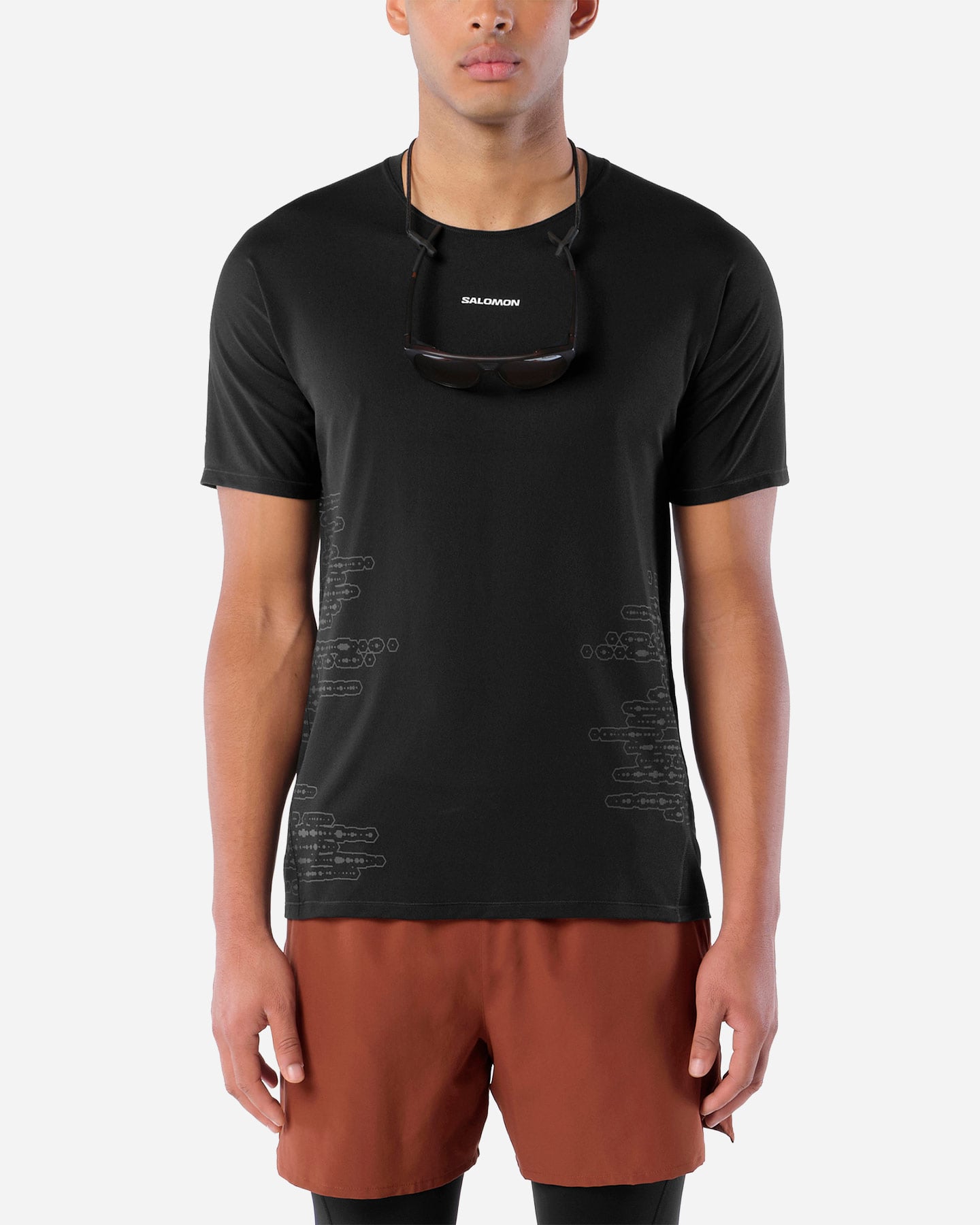 T-shirt running SALOMON SENSE AERO GRAPHIC M - Nero - 1 | Cisalfa Sport