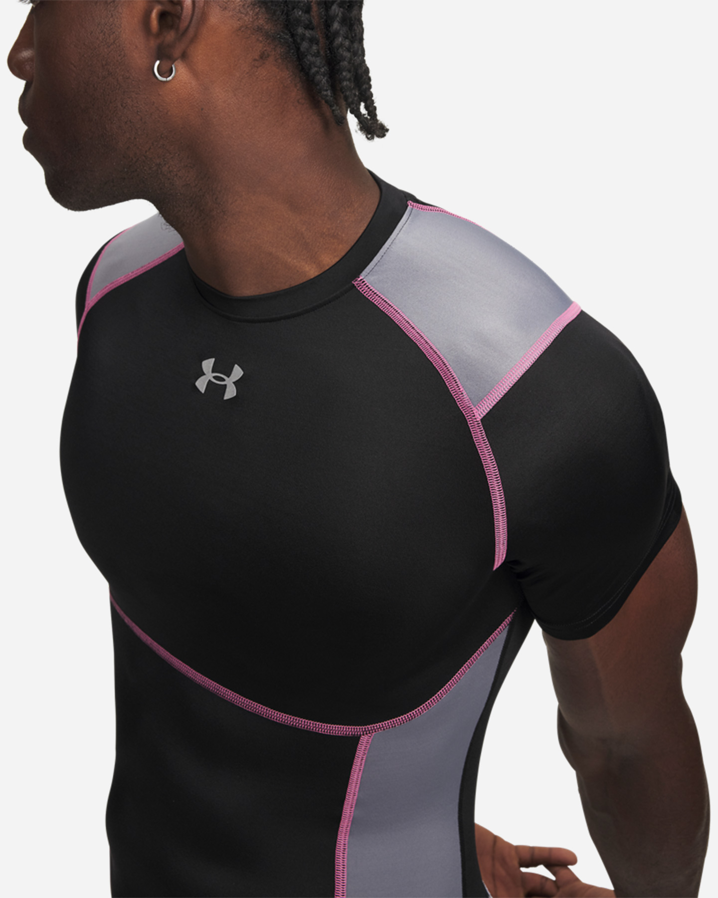 T-shirt training UNDER ARMOUR HEATGEAR ELITE M - Nero - 2 | Cisalfa Sport