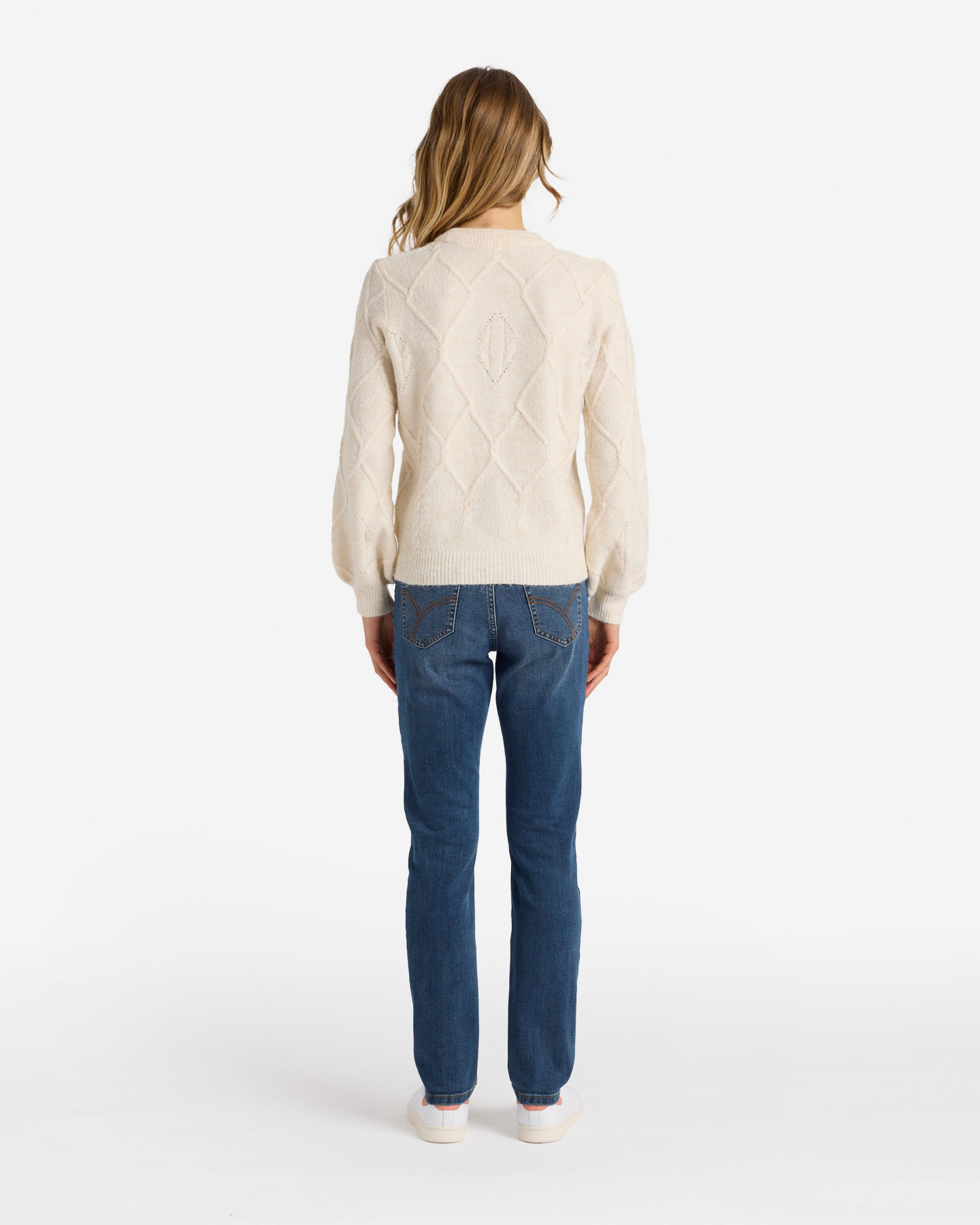 Maglione DACK'S INTRECCIO LOSANGA W - Beige - 3 | Cisalfa Sport