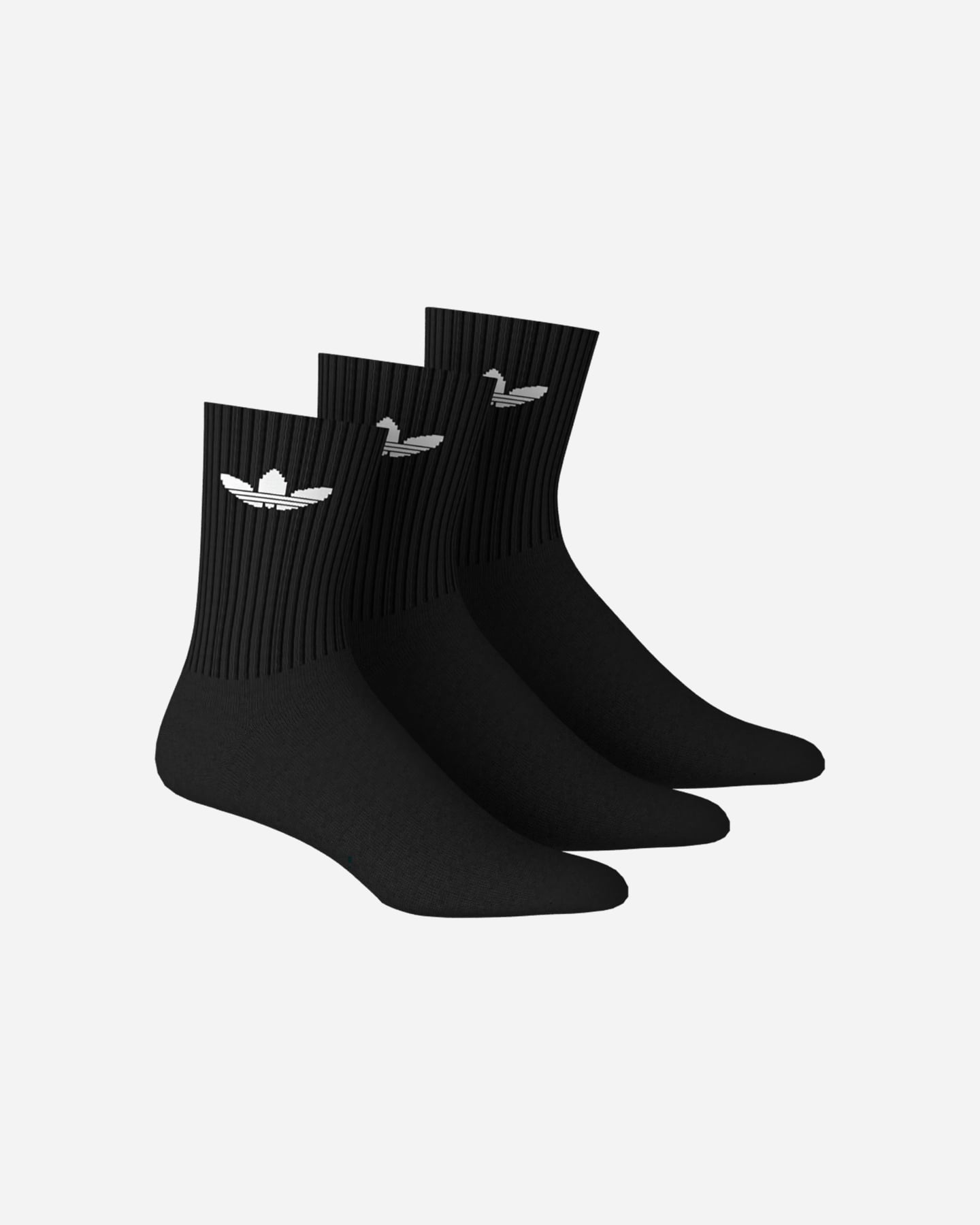 Calze ADIDAS TREFOIL CREW CUSHION 3PACK M - Nero - 2 | Cisalfa Sport