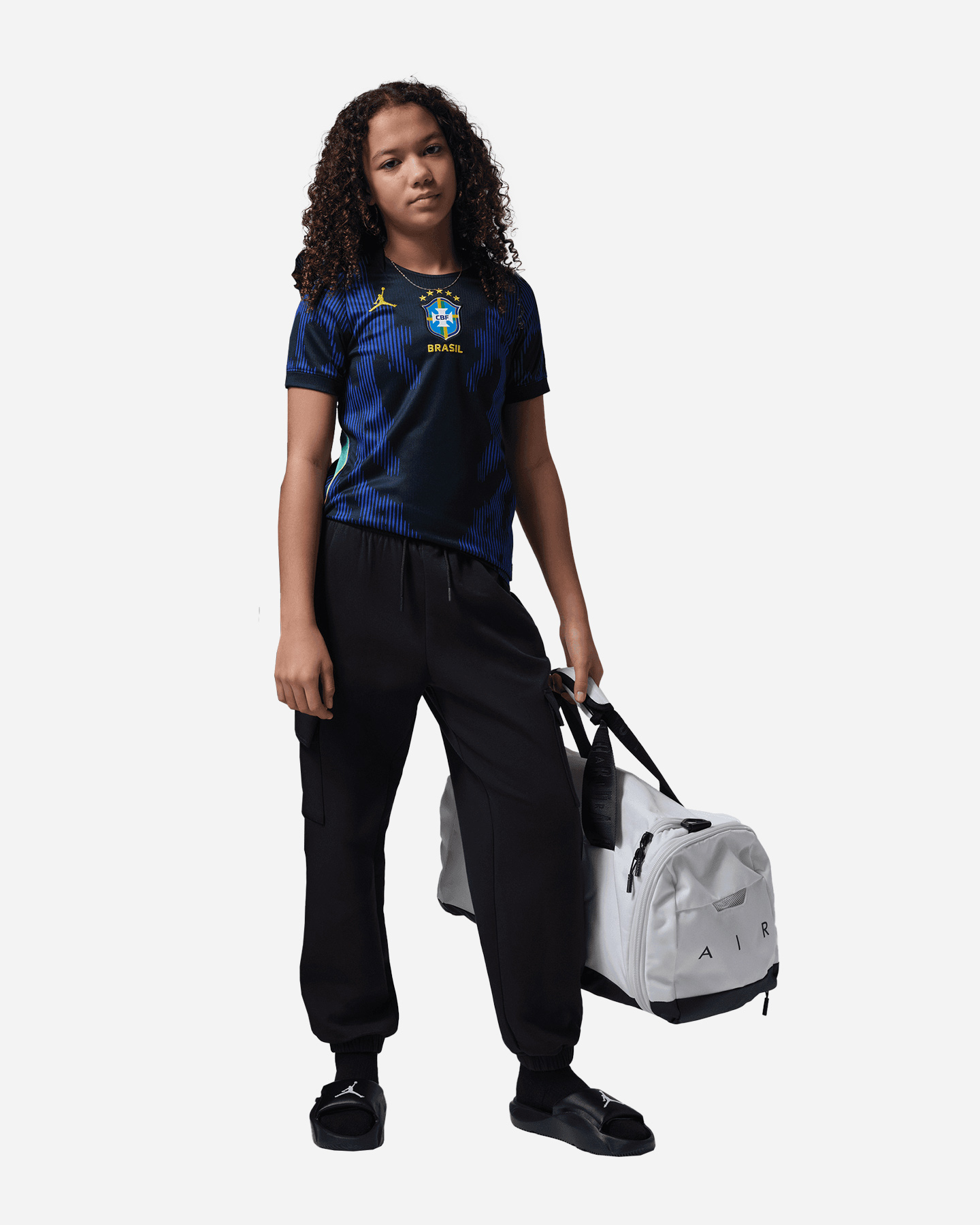 Maglia calcio ufficiale NIKE BRASILE AWAY 26 JR - Blu - 4 | Cisalfa Sport