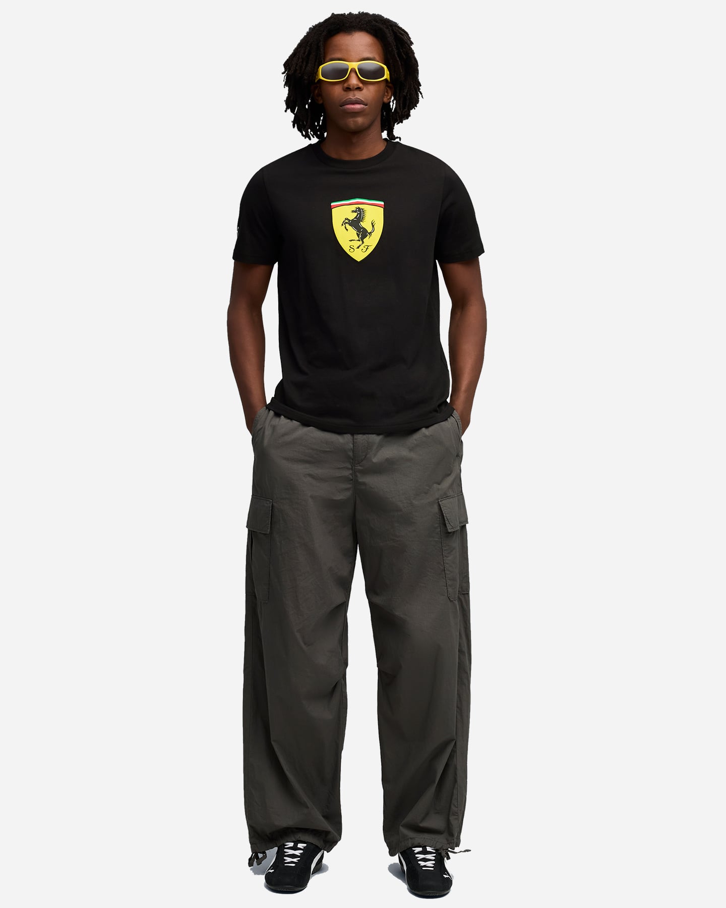 T-shirt PUMA FERRARI SPORTSW COLORED SHIELD M - Nero - 4 | Cisalfa Sport