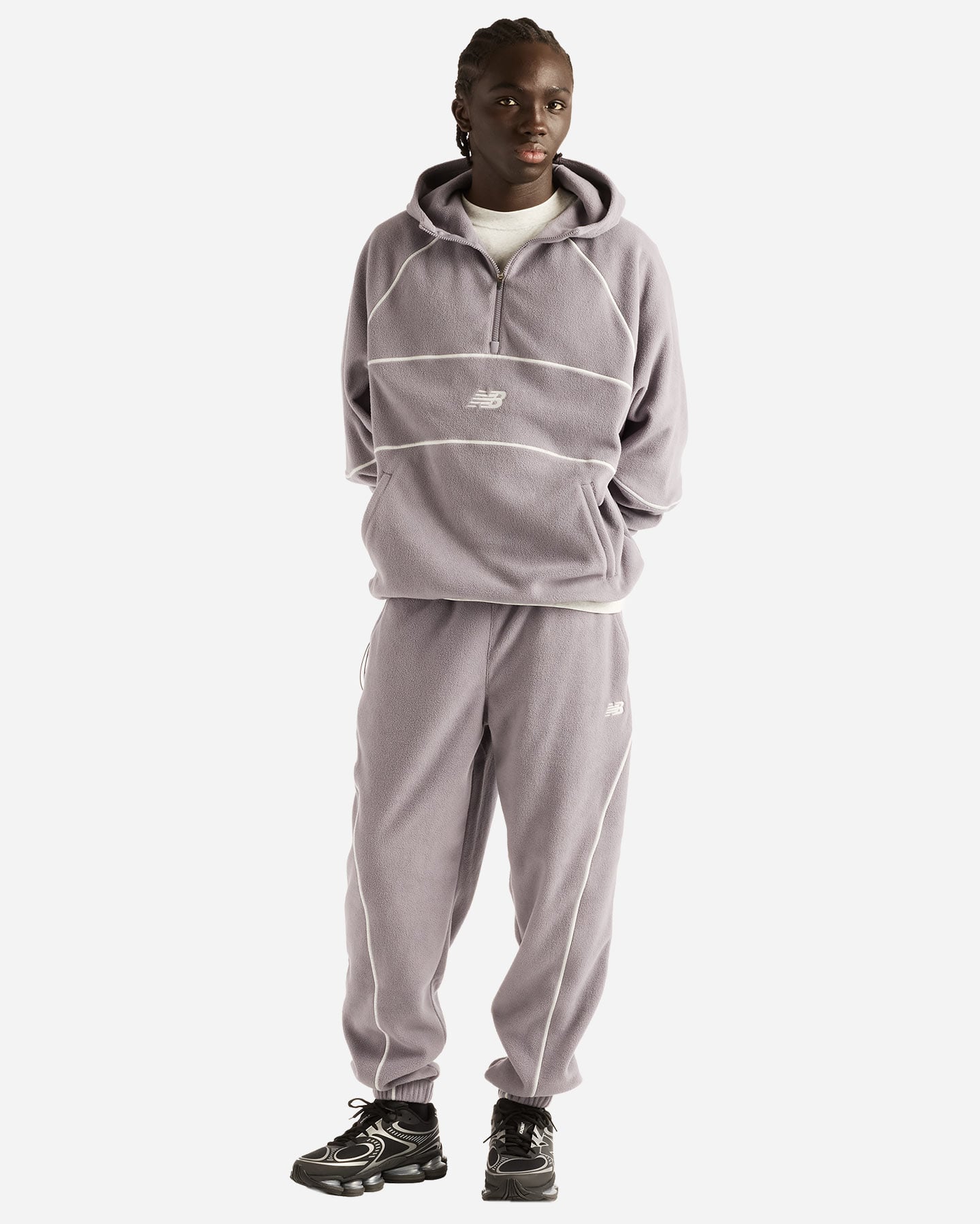 Pantalone training NEW BALANCE POLAR FLEECE JOGGER M - Grigio - 2 | Cisalfa Sport