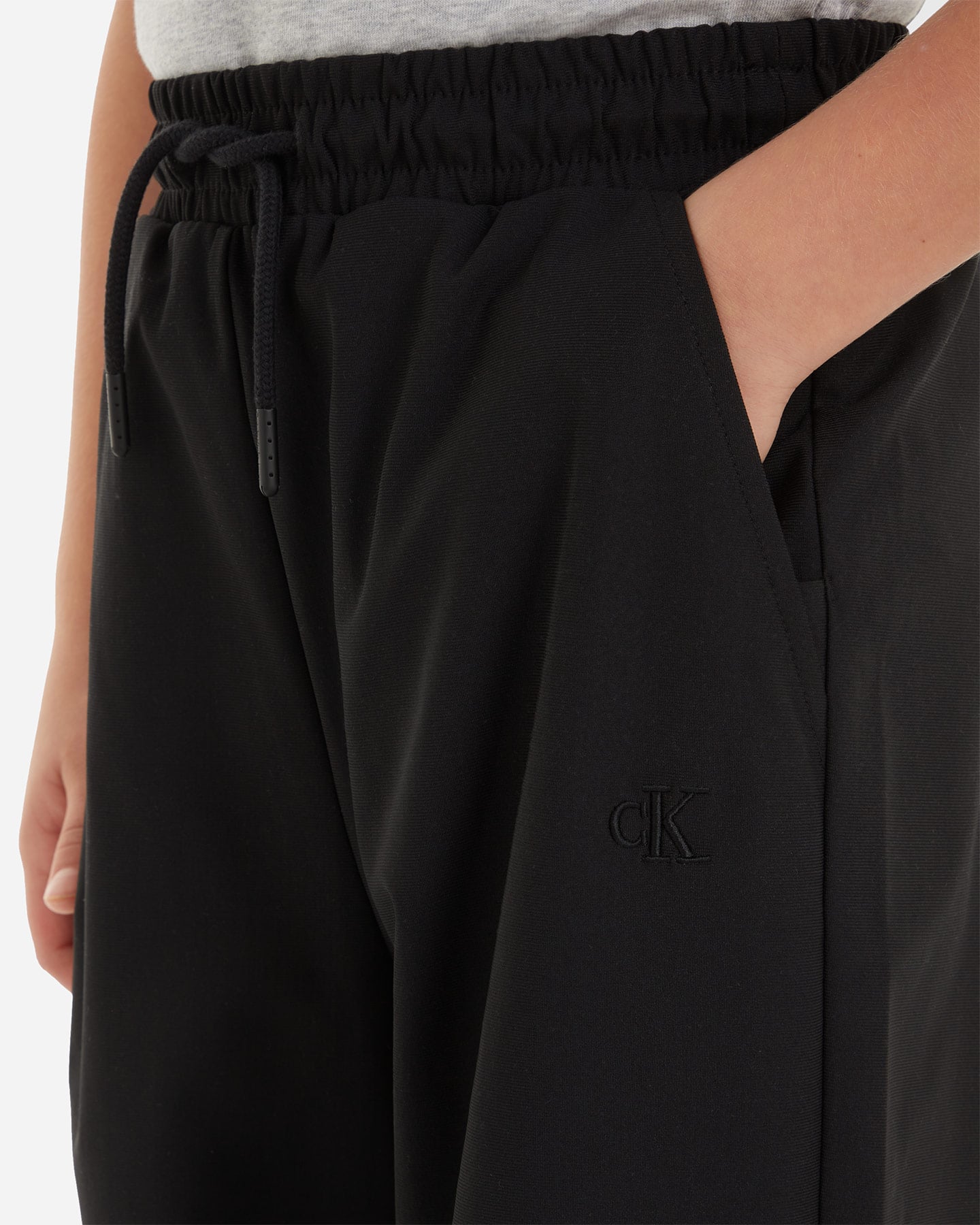 Pantalone CALVIN KLEIN JEANS DRY KNIT PARACHUTE JR - Nero - 4 | Cisalfa Sport
