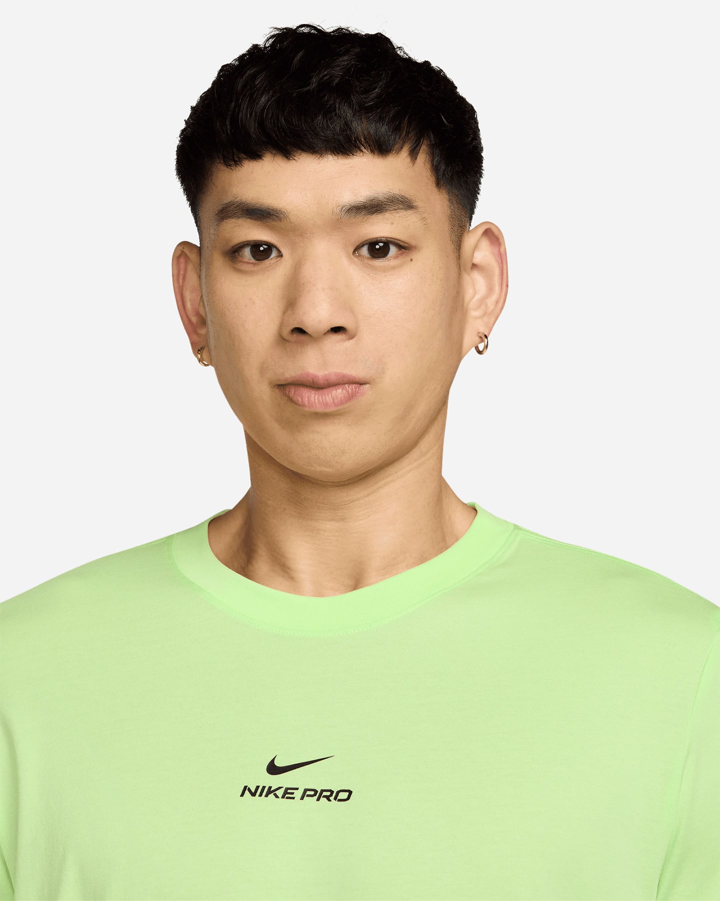T-shirt training NIKE DRI FIT PRO M - Giallo - 2 | Cisalfa Sport