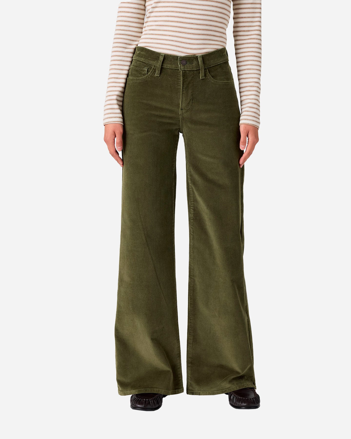 Pantalone LEVI'S WIDE LEG CORDUROY W - Verde - 1 | Cisalfa Sport