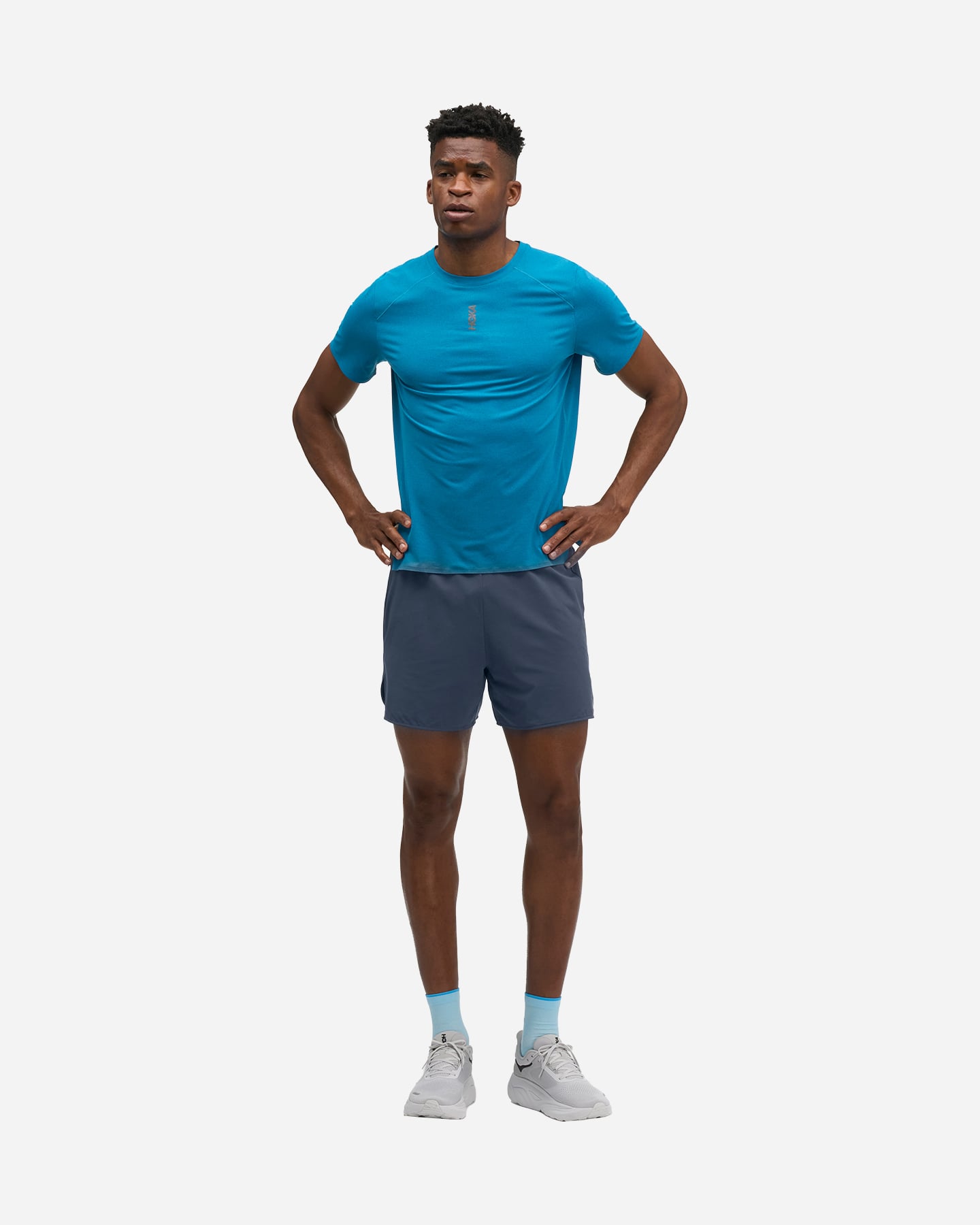 T-shirt running HOKA CLASSIC M - Blu - 2 | Cisalfa Sport