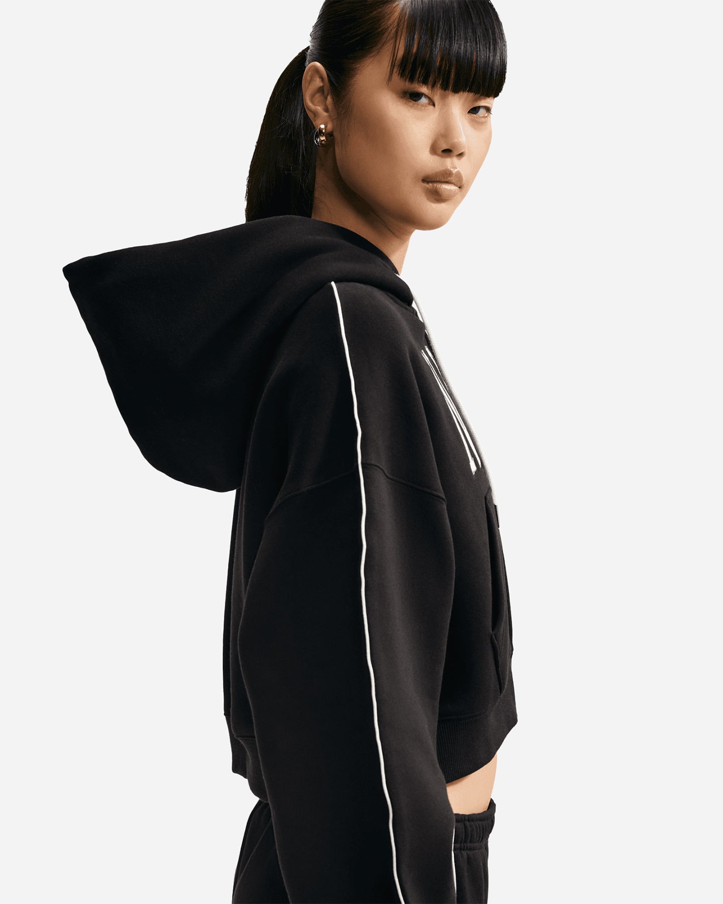 Felpa NIKE STUDIO FLEECE W - Nero - 4 | Cisalfa Sport