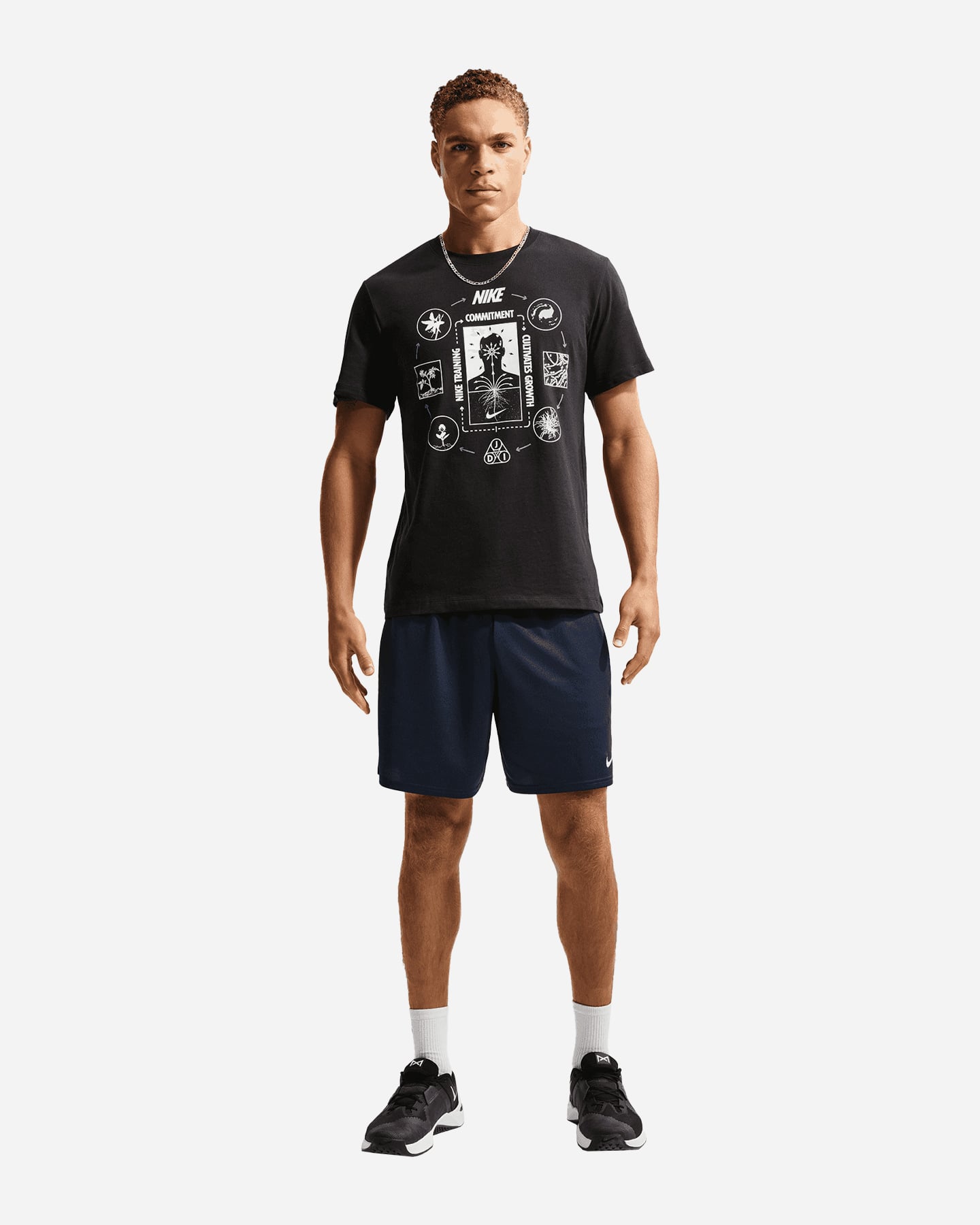 Pantalone training NIKE DRI FIT FLEX SMALL LOGO 7IN M - Nero - 2 | Cisalfa Sport