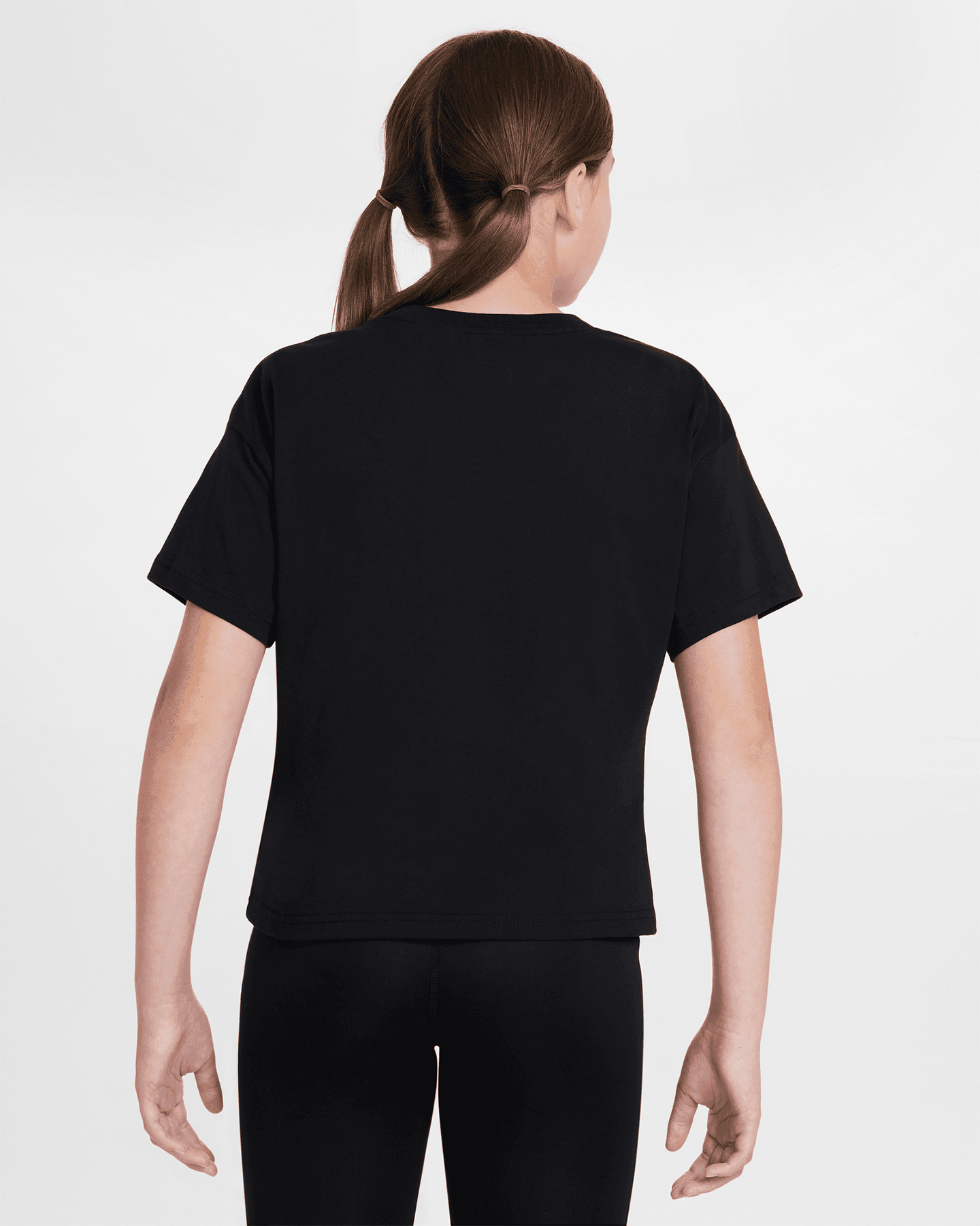 T-shirt NIKE CROP SPRING PRINT JR - Nero - 1 | Cisalfa Sport
