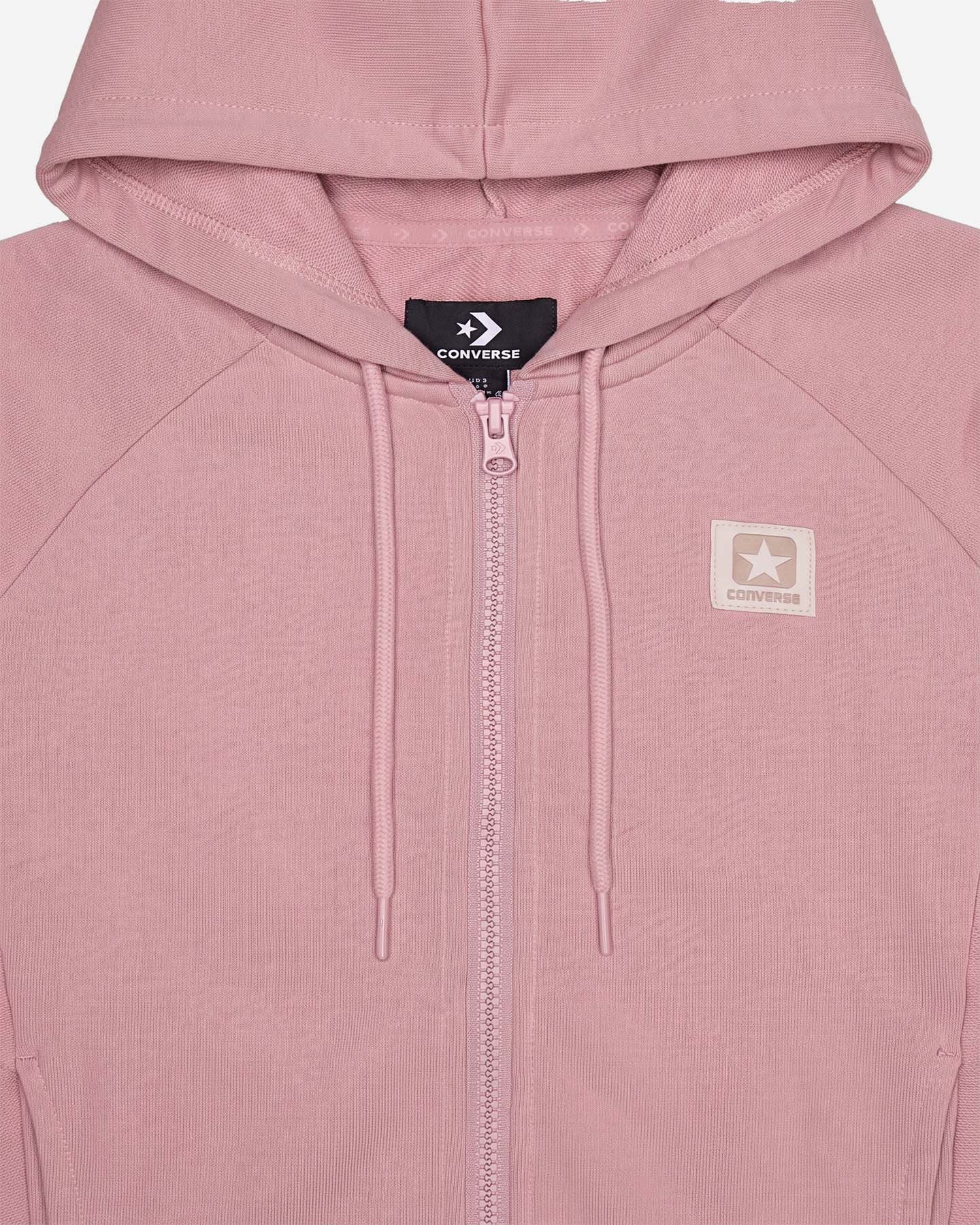Felpa CONVERSE BASIC W - Rosa - 2 | Cisalfa Sport