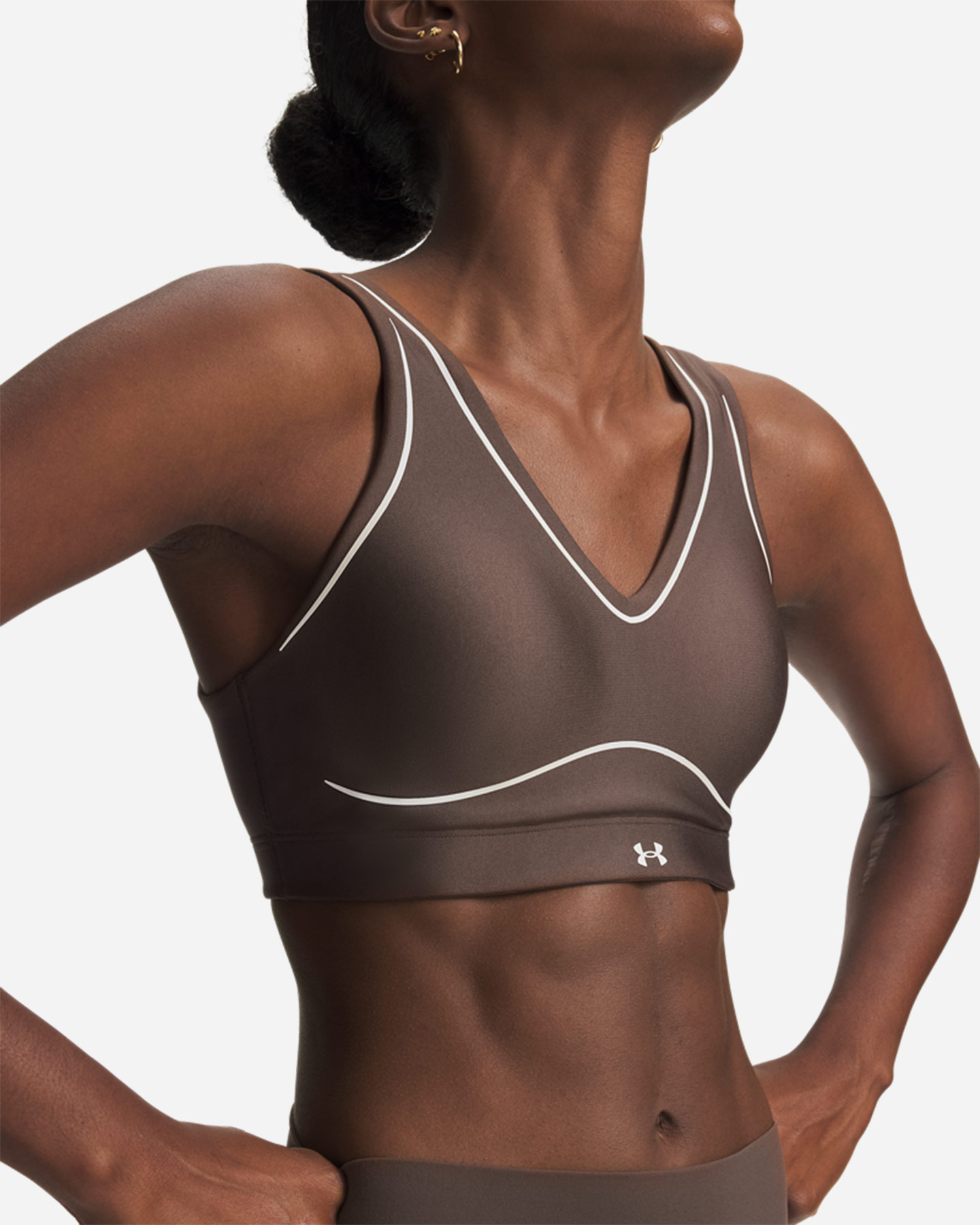 Bra training UNDER ARMOUR INFINITY MID NOVELTY W - Marrone - 2 | Cisalfa Sport