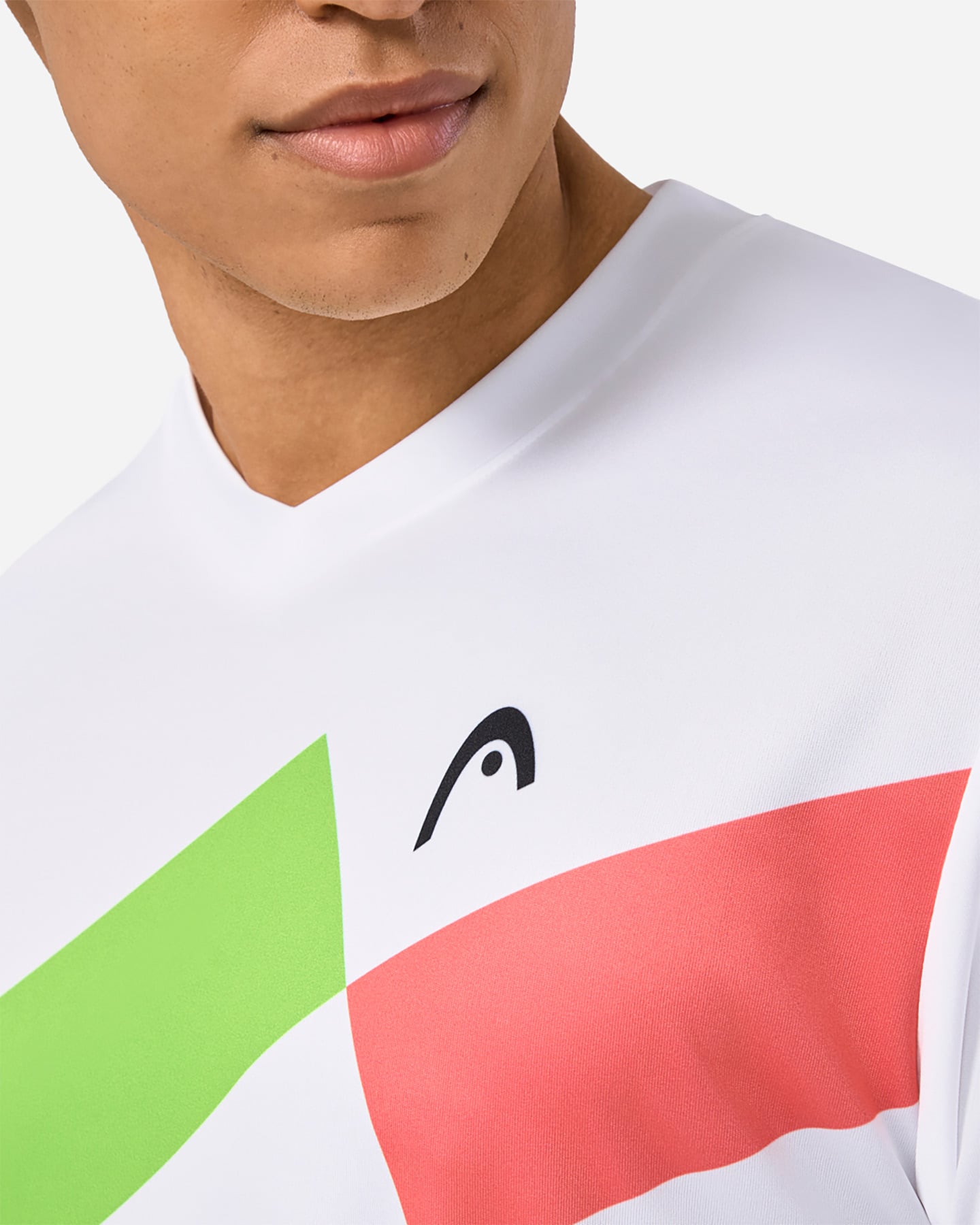 T-shirt tennis HEAD TOPSPIN M - Bianco - 5 | Cisalfa Sport