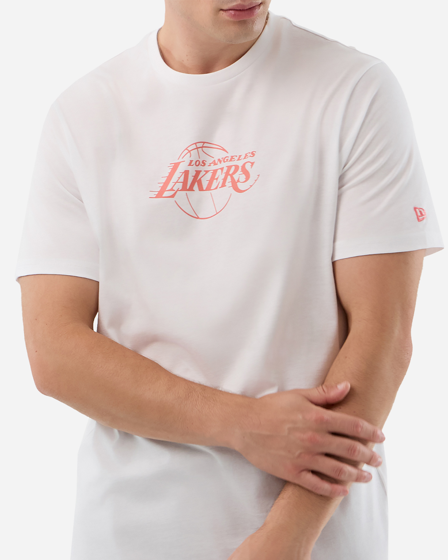 Maglia basket NEW ERA LOS ANGELES LAKERS LOGO M - Bianco - 4 | Cisalfa Sport