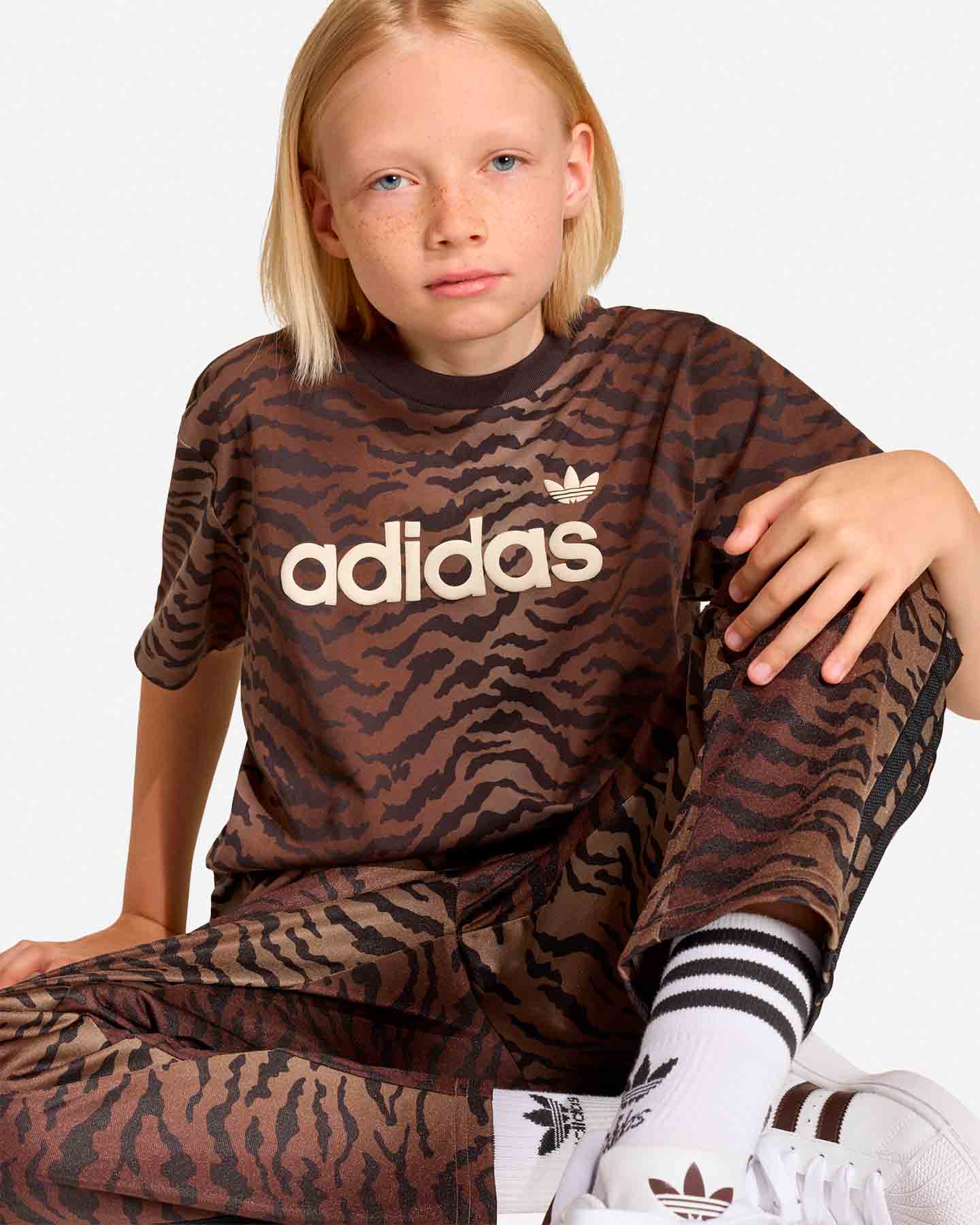 T-shirt ADIDAS TIGER JR - Marrone - 5 | Cisalfa Sport