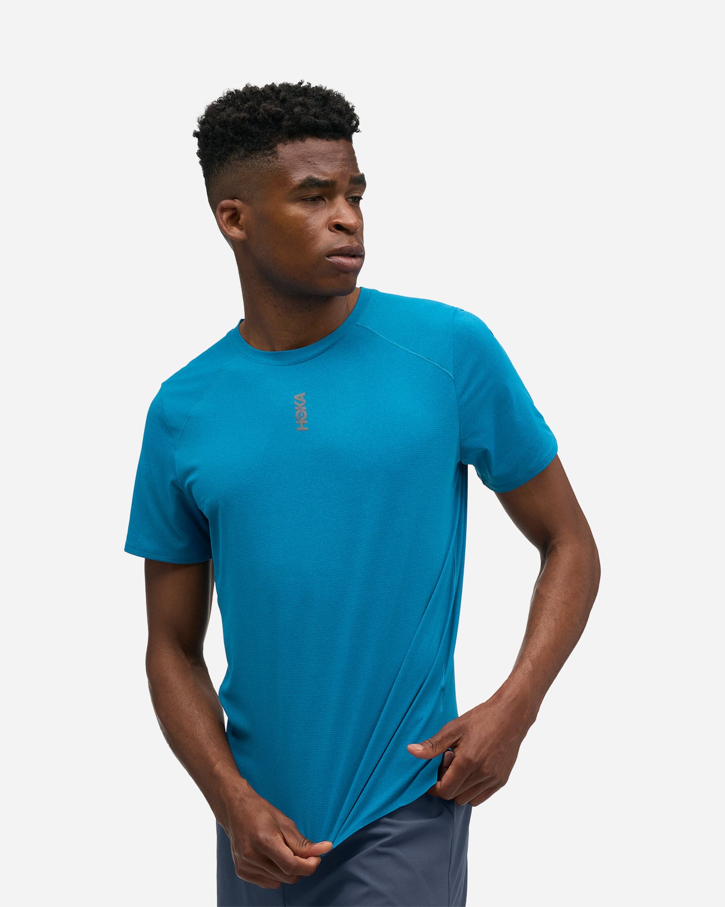 T-shirt running HOKA CLASSIC M - Blu - 3 | Cisalfa Sport