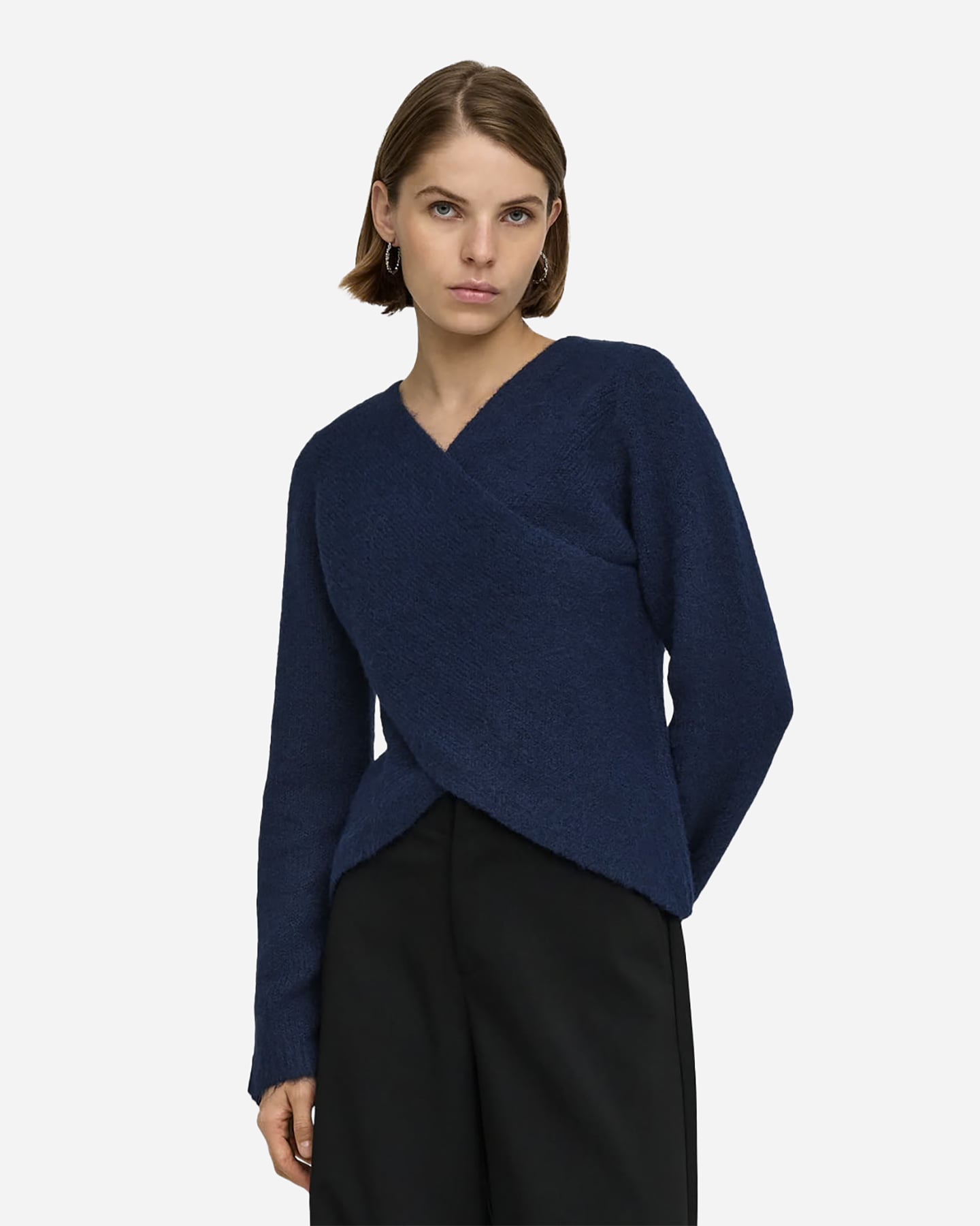 Maglione ONLY MAGGIE CROSS V-NECK W - Blu - 2 | Cisalfa Sport