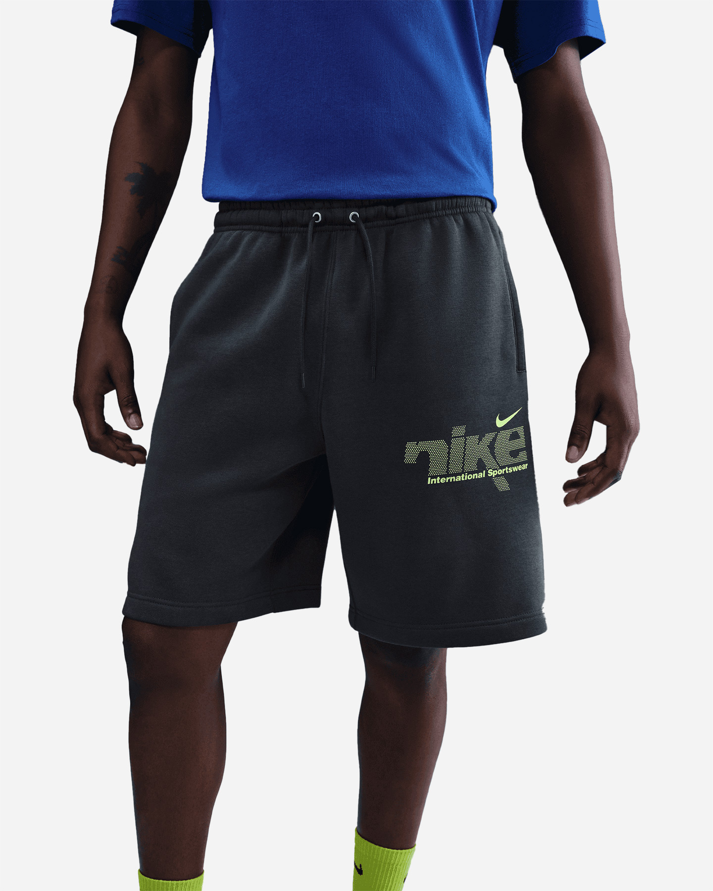 Pantaloncini NIKE FL CLUB SWOOSH SPORT M - Antracite - 3 | Cisalfa Sport