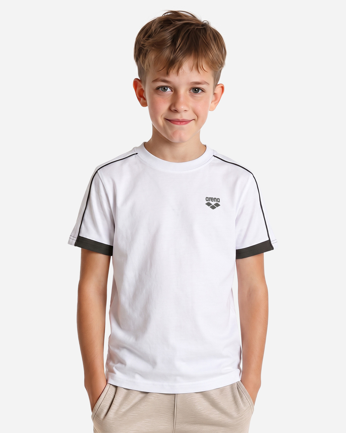 T-shirt ARENA ATHLETIC ESSENTIAL JR - Bianco - 2 | Cisalfa Sport