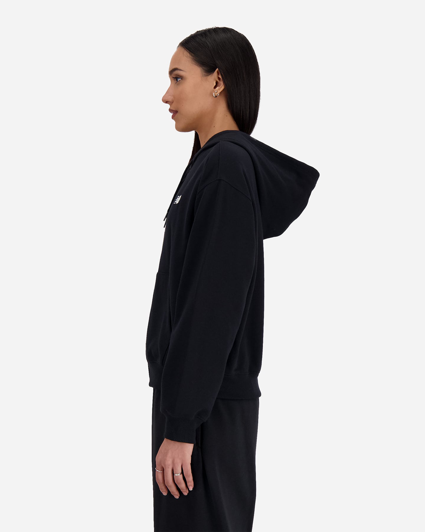 Felpa NEW BALANCE ESSENTIALS SMALL LOGO W - Nero - 1 | Cisalfa Sport