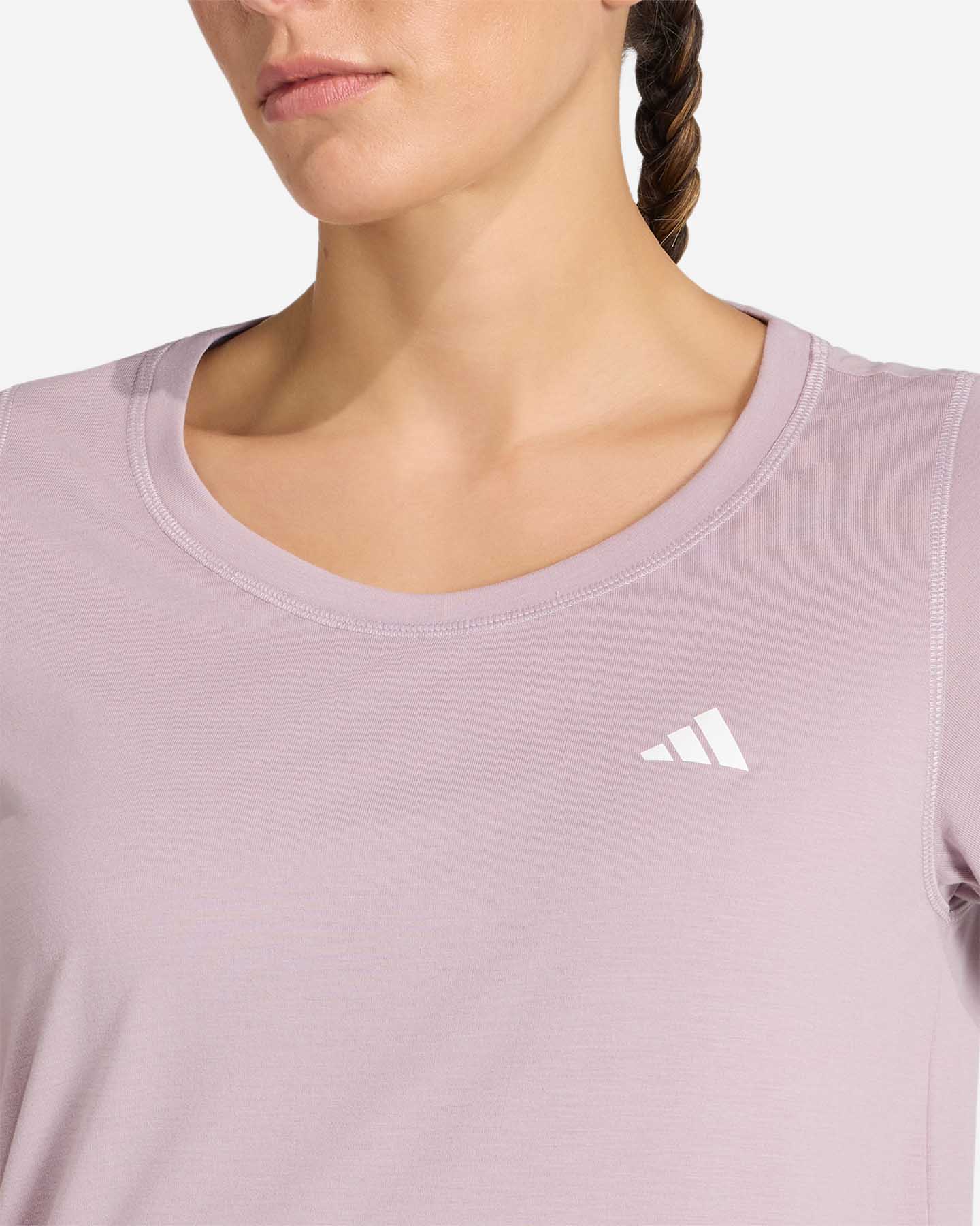 T-shirt training ADIDAS ESSENTIALS SMALL LOGO W - Rosa - 5 | Cisalfa Sport