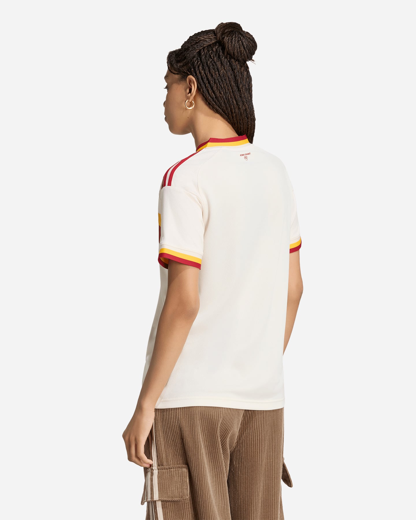 Maglia calcio ufficiale ADIDAS AS ROMA AWAY 26-27 W - Bianco - 3 | Cisalfa Sport
