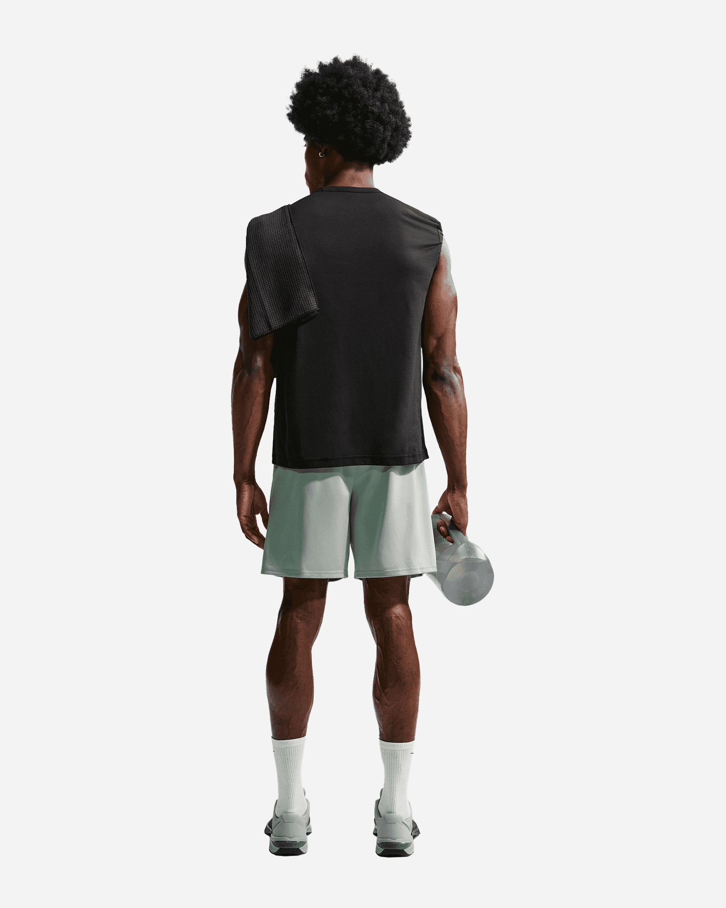 Pantalone training NIKE DRI FIT FLEX SMALL LOGO 7IN M - Verde - 2 | Cisalfa Sport