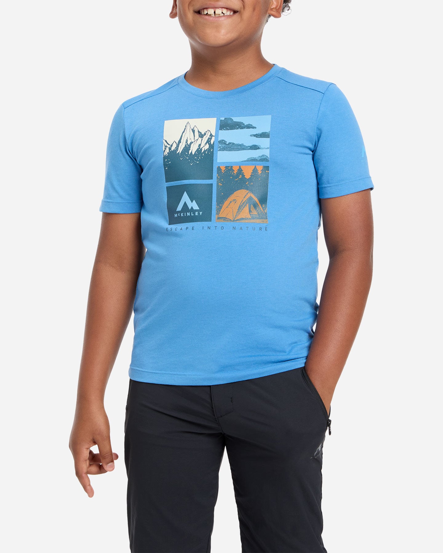 T-shirt MCKINLEY ELLIS III JR - Blu - 1 | Cisalfa Sport